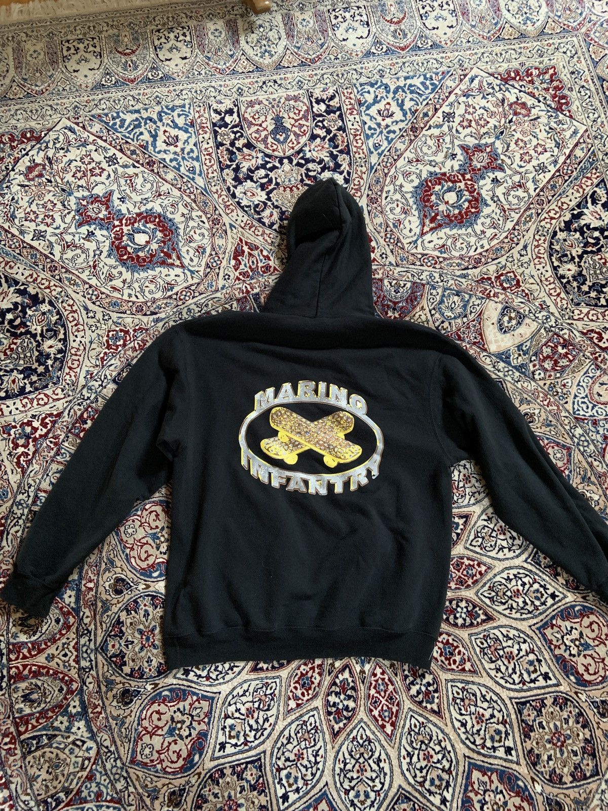 Marino Infantry Marino Infantry Black OG Logo Hoodie L | Grailed 