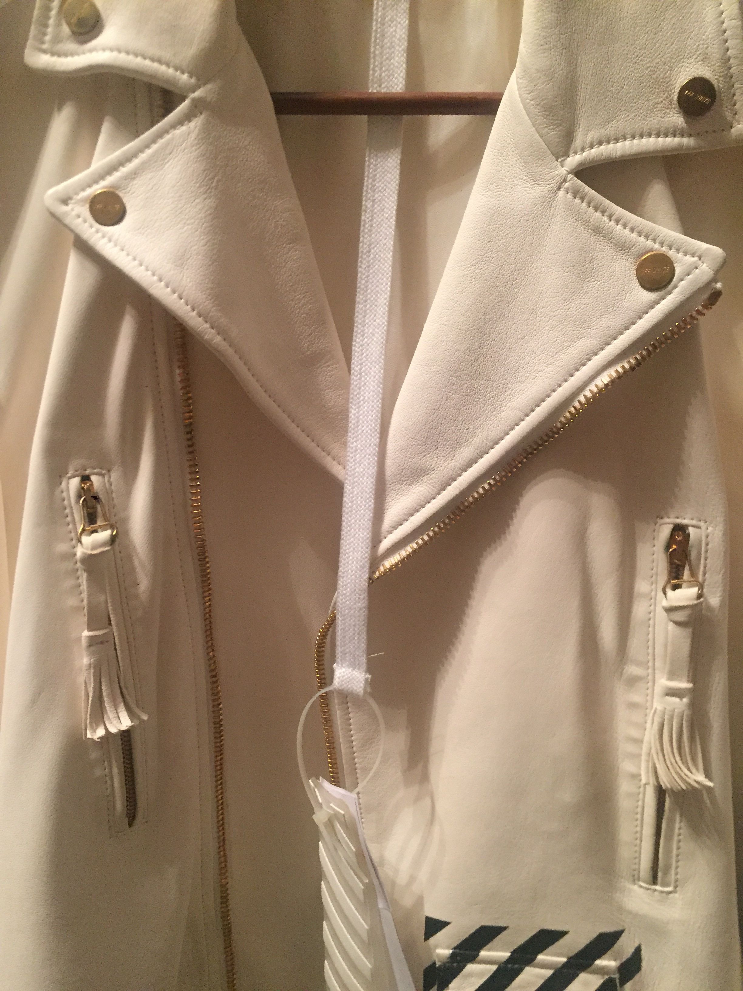 Off-White × Virgil Abloh Off-White c/o Virgil Abloh Leather Jacket Size US M / EU 48-50 / 2 - 6 Thumbnail