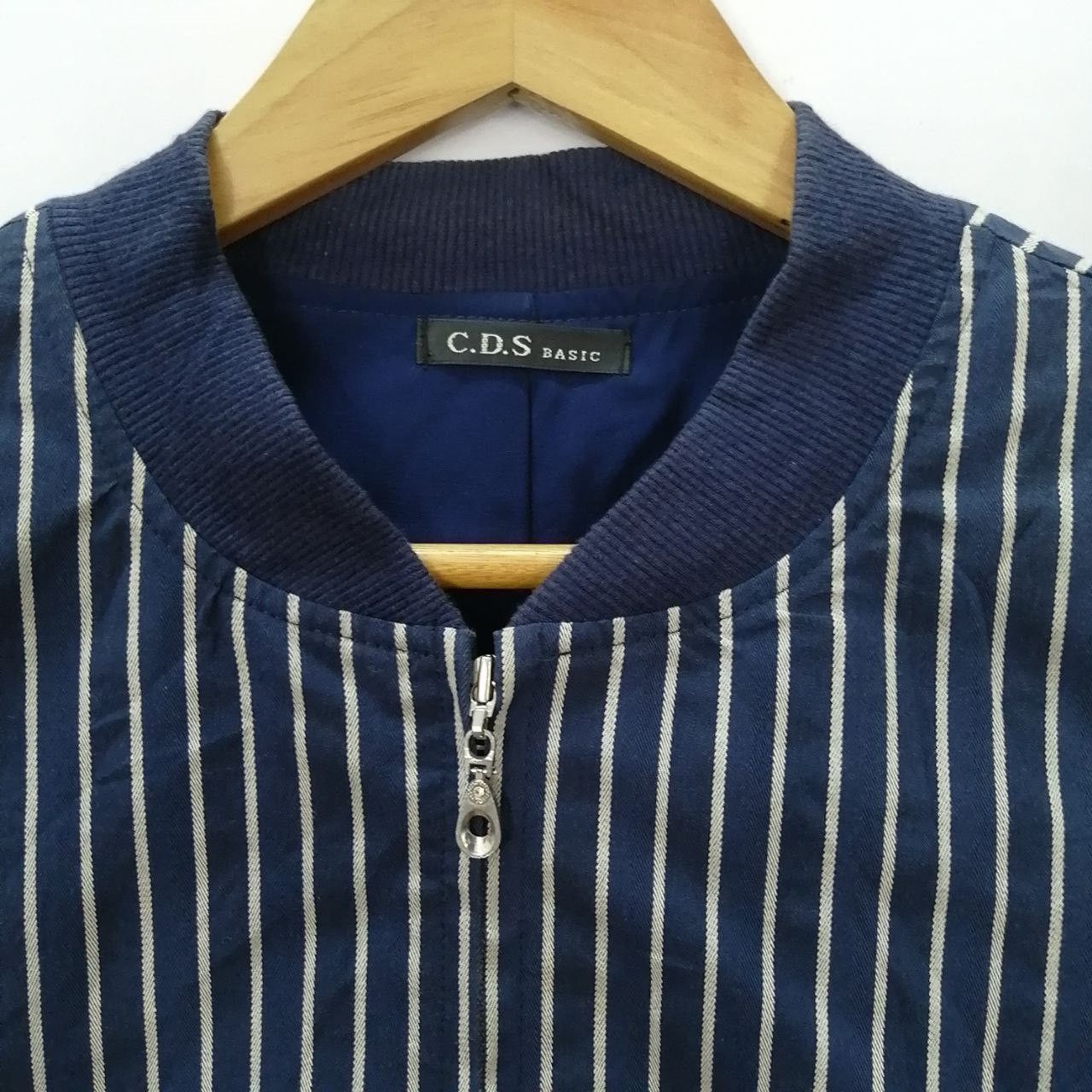 Japanese Brand 🔥 Vintage C.D.S Basic Striped Bomber Jacket Nice Design Size S / US 4 / IT 40 - 2 Thumbnail