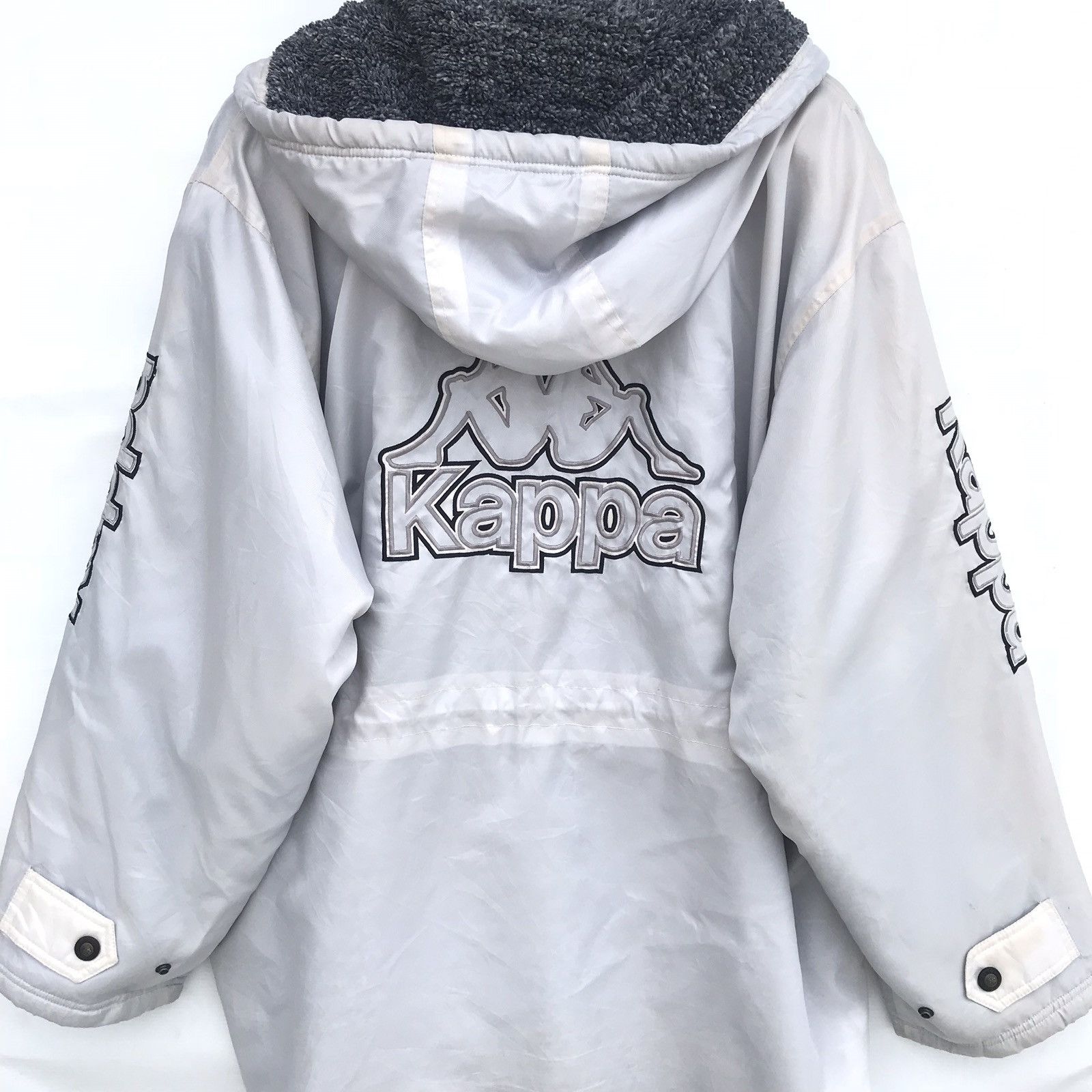 Kappa Vintage Kappa Woven Long Coat Big Embroidered Logo Size US L / EU 52-54 / 3 - 3 Thumbnail