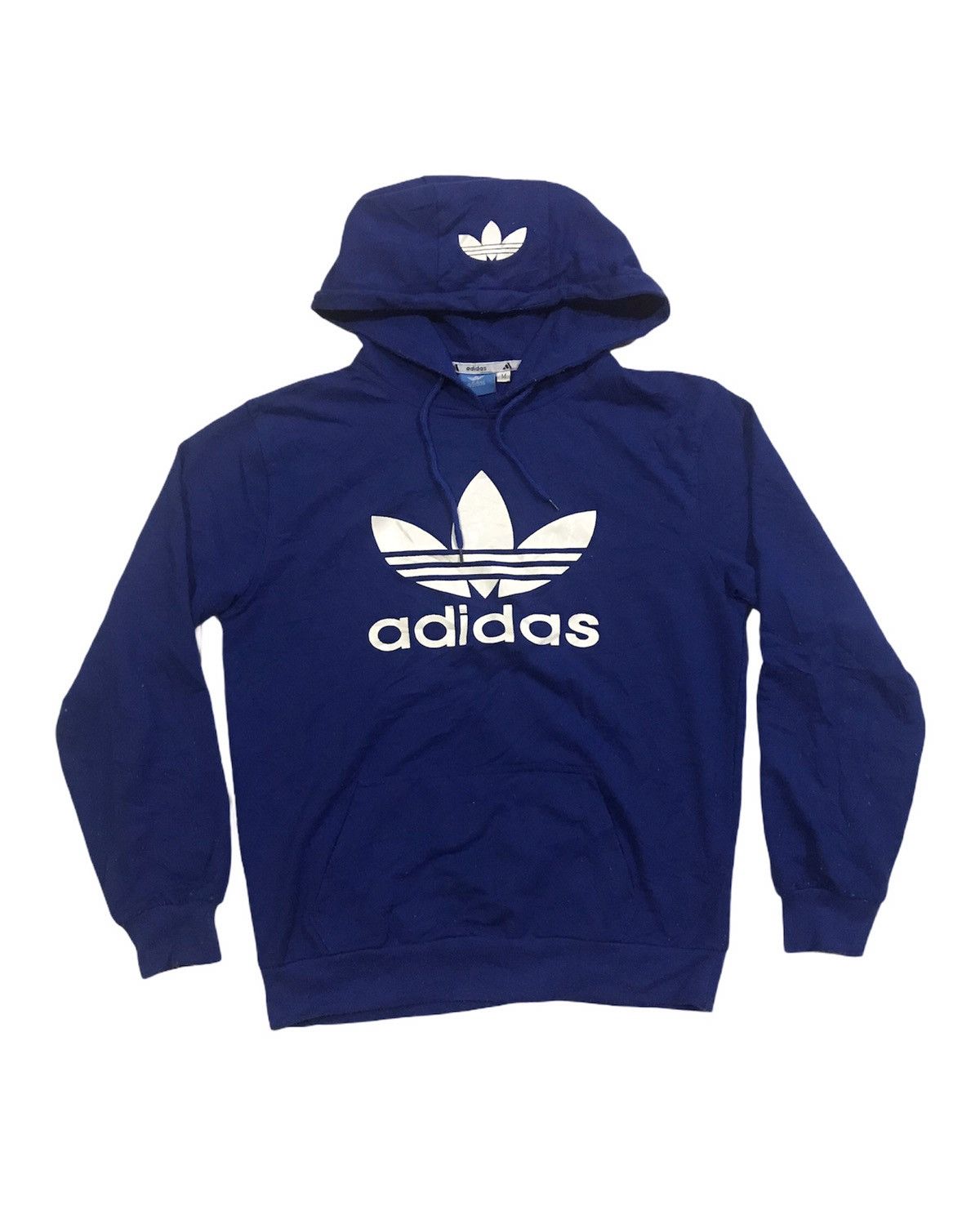 Adidas Trefoil Double Printed Big Logo Hoodies