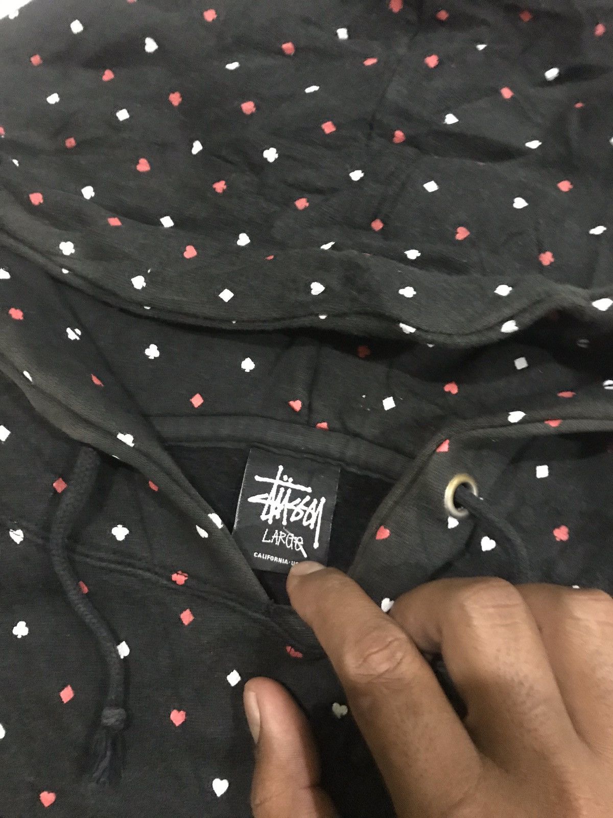 Stussy Stussy Polka Dot Hoodie Size US L / EU 52-54 / 3 - 5 Thumbnail