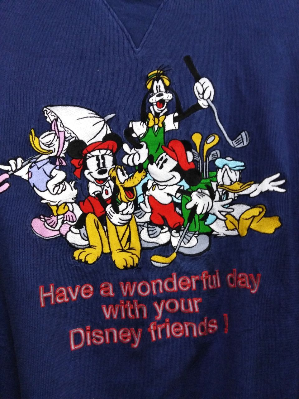 Disney × Mickey Mouse × Vintage MICKEY AND FRIENDS EMBOIDERED DISNEY SPORTS SWEATSHIRT Size US L / EU 52-54 / 3 - 5 Thumbnail