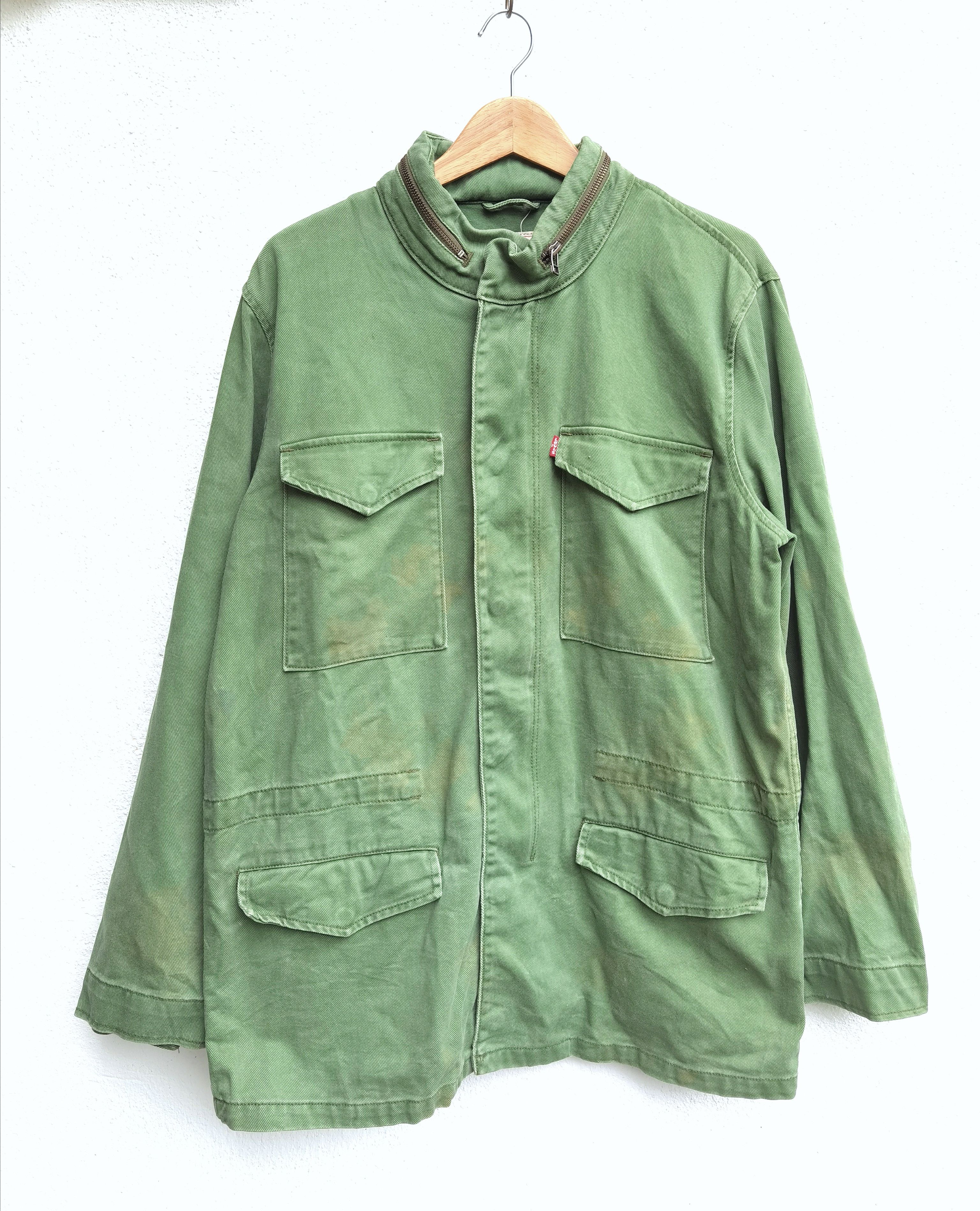 Vintage 1.3 Levis M65 military canvas jacket Grailed