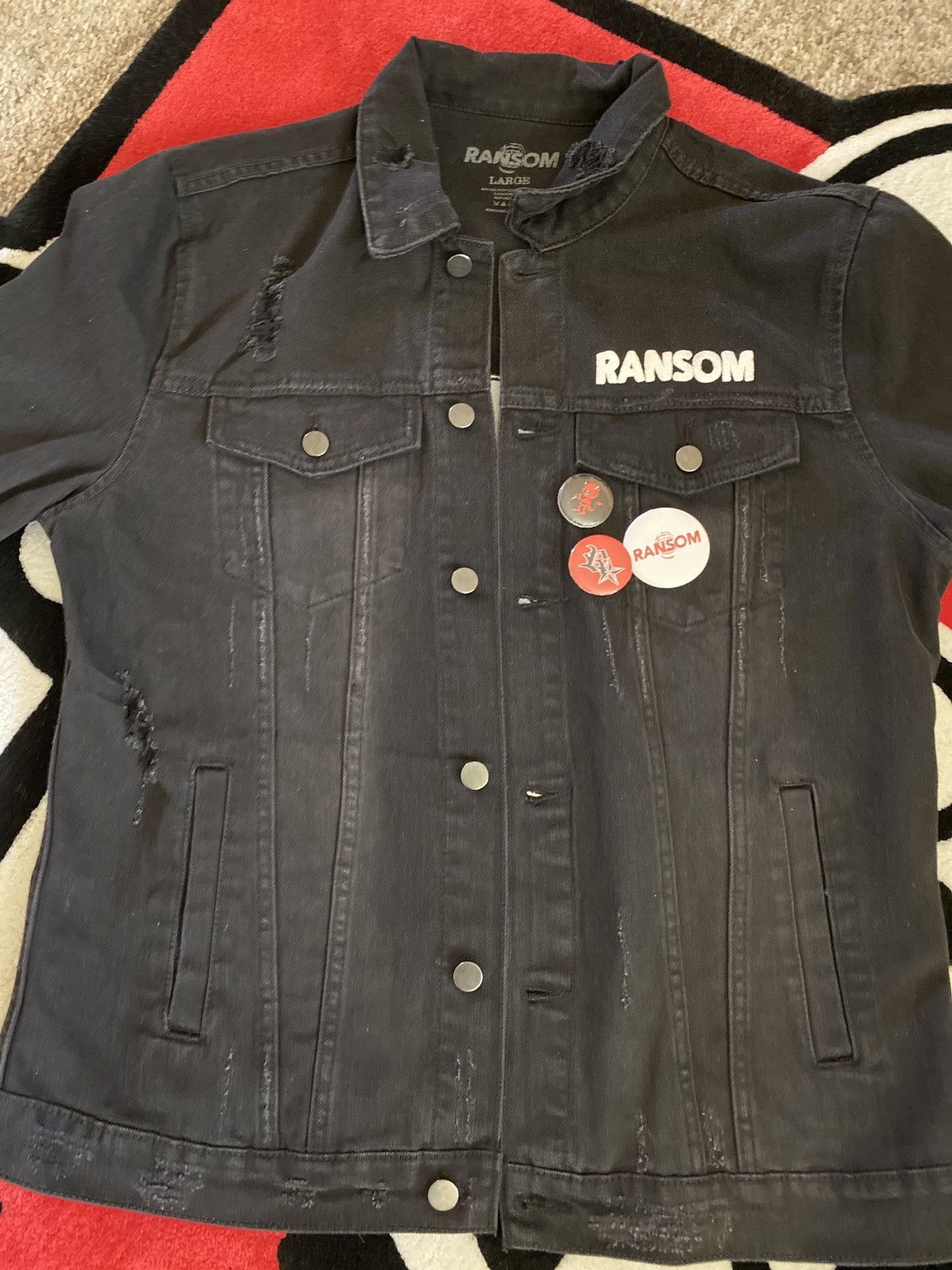 Ransom Clothing RANSOM DENIM JACKET *RARE* Size US L / EU 52-54 / 3 - 1 Thumbnail