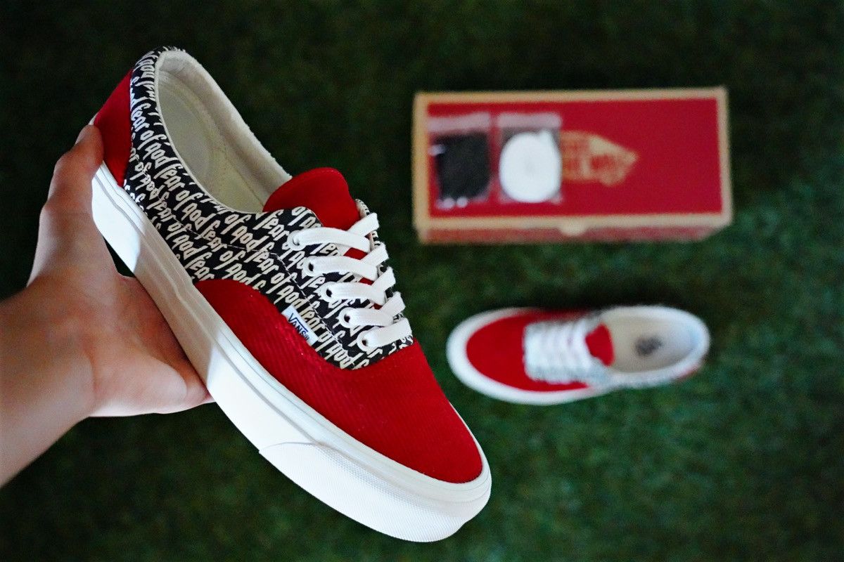 Vans Fear of God Vans Era 95 DX Red | Grailed