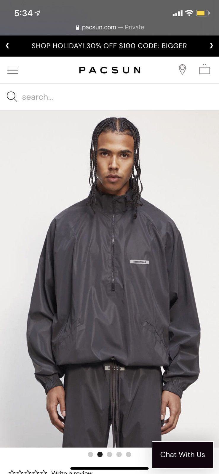 FOG FOG Essentials Reflective Track Jacket Size US M / EU 48-50 / 2 - 2 Thumbnail