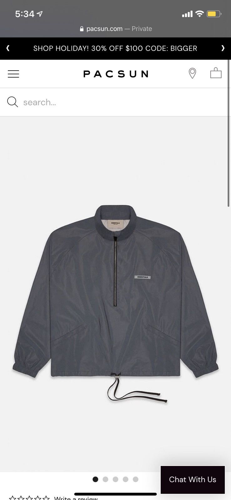 FOG FOG Essentials Reflective Track Jacket Size US M / EU 48-50 / 2 - 1 Thumbnail