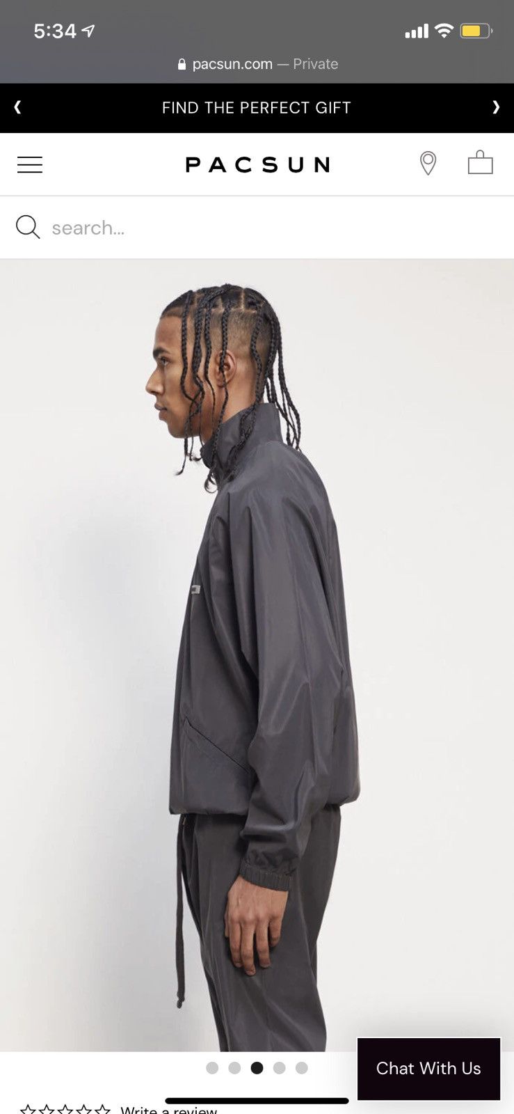 FOG FOG Essentials Reflective Track Jacket Size US M / EU 48-50 / 2 - 3 Thumbnail