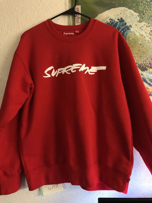 Supreme Supreme Futura Logo Crewneck Red M Sweater | Grailed