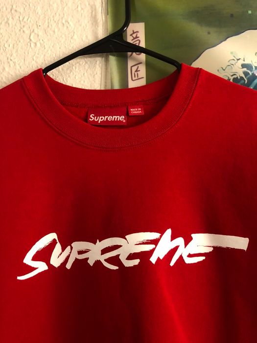 Supreme Supreme Futura Logo Crewneck Red M Sweater | Grailed