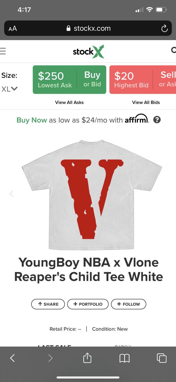Vlone YoungBoy NBA x Vlone Reaper