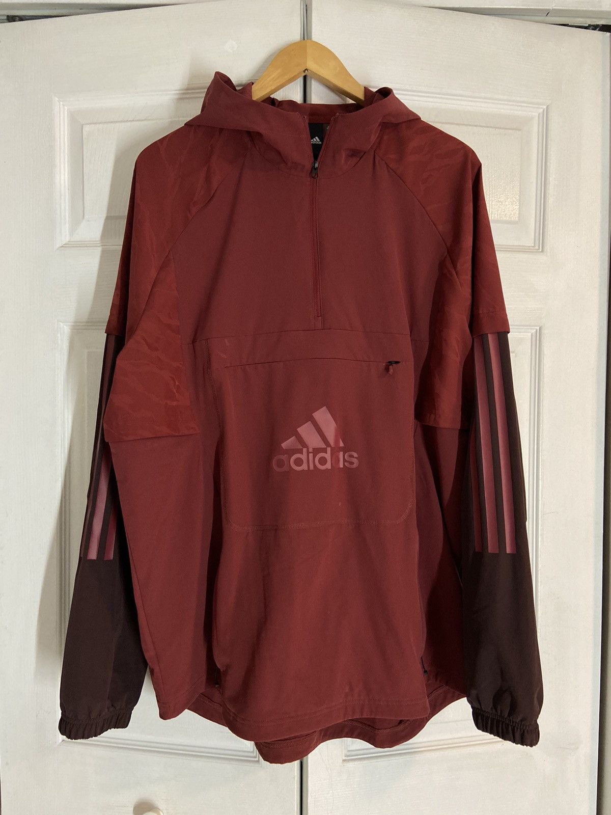 Adidas ADIDAS HALF ZIP CAMO JACKET Grailed