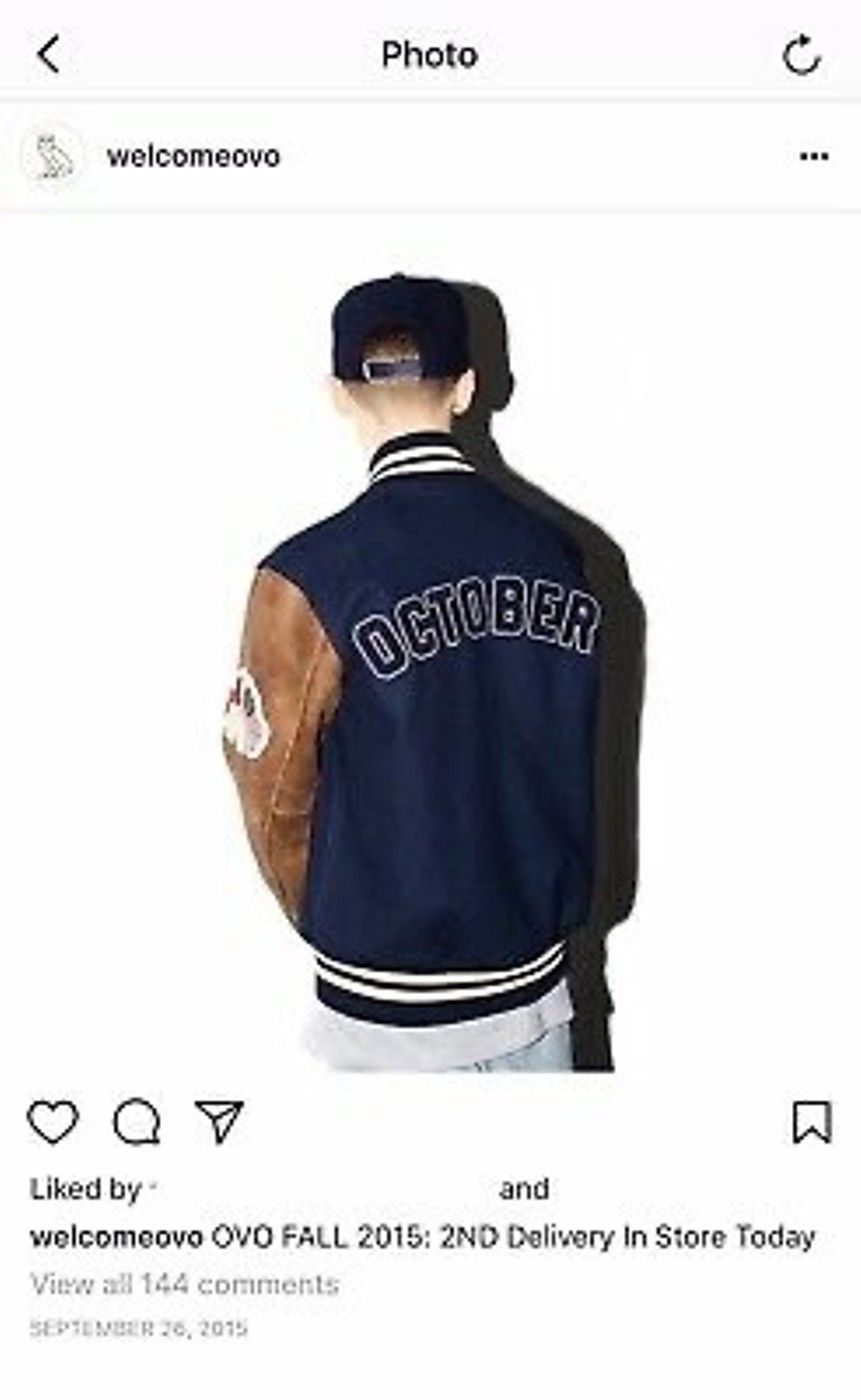 Drake OVO x Roots 2015 Navy Brown Varsity Jacket 1/75🦉🇨🇦🇺🇸 Size US S / EU 44-46 / 1 - 5 Thumbnail