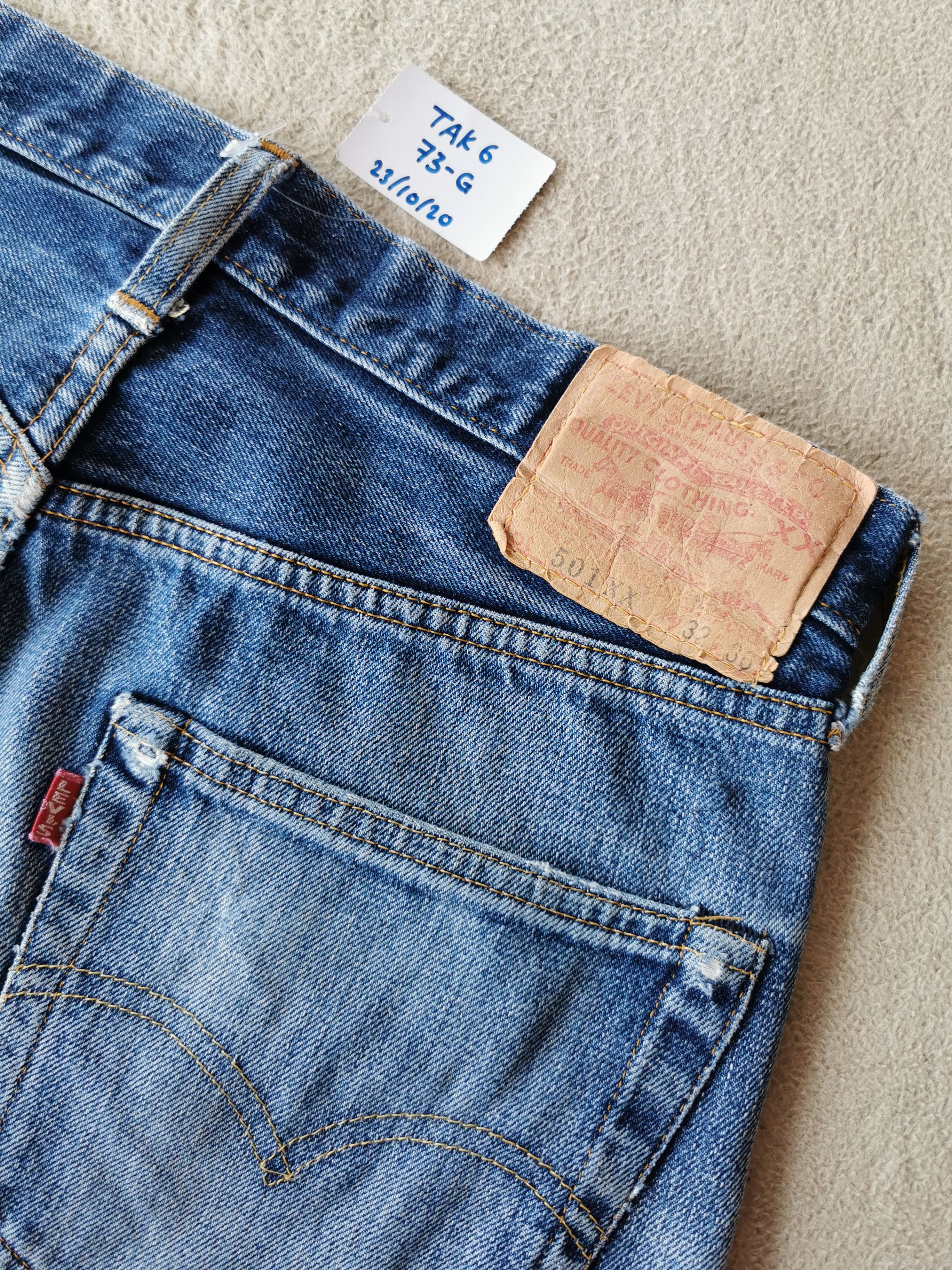 Levi's 1997 Vintage Levis 501 XX Selvedge Cropped Short Jeans Size US 32 / EU 48 - 9 Thumbnail