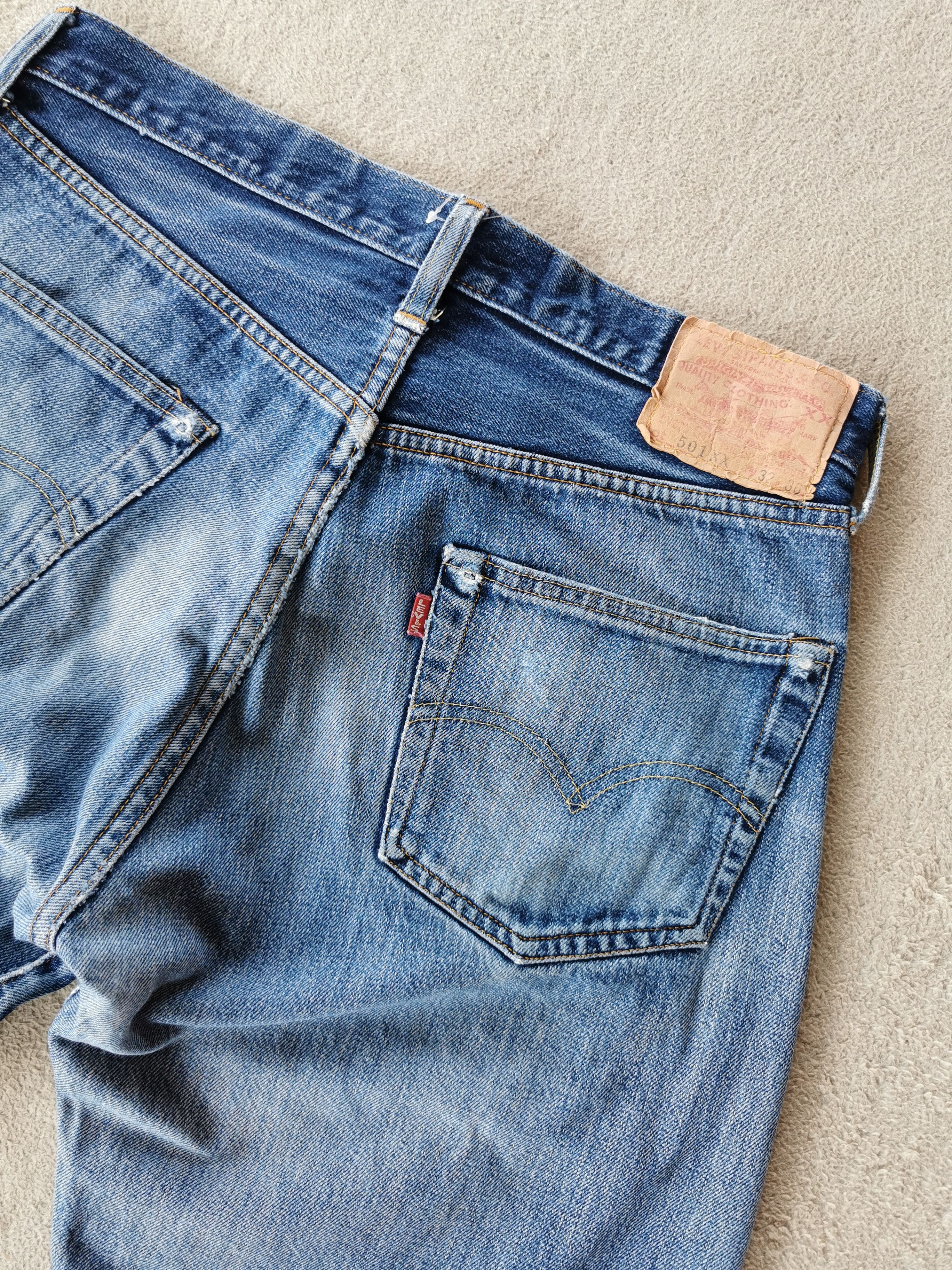 Levi's 1997 Vintage Levis 501 XX Selvedge Cropped Short Jeans Size US 32 / EU 48 - 2 Thumbnail