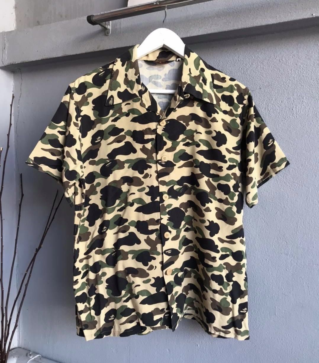 OG Bape camo rayon shirts Rare nigo 90’s