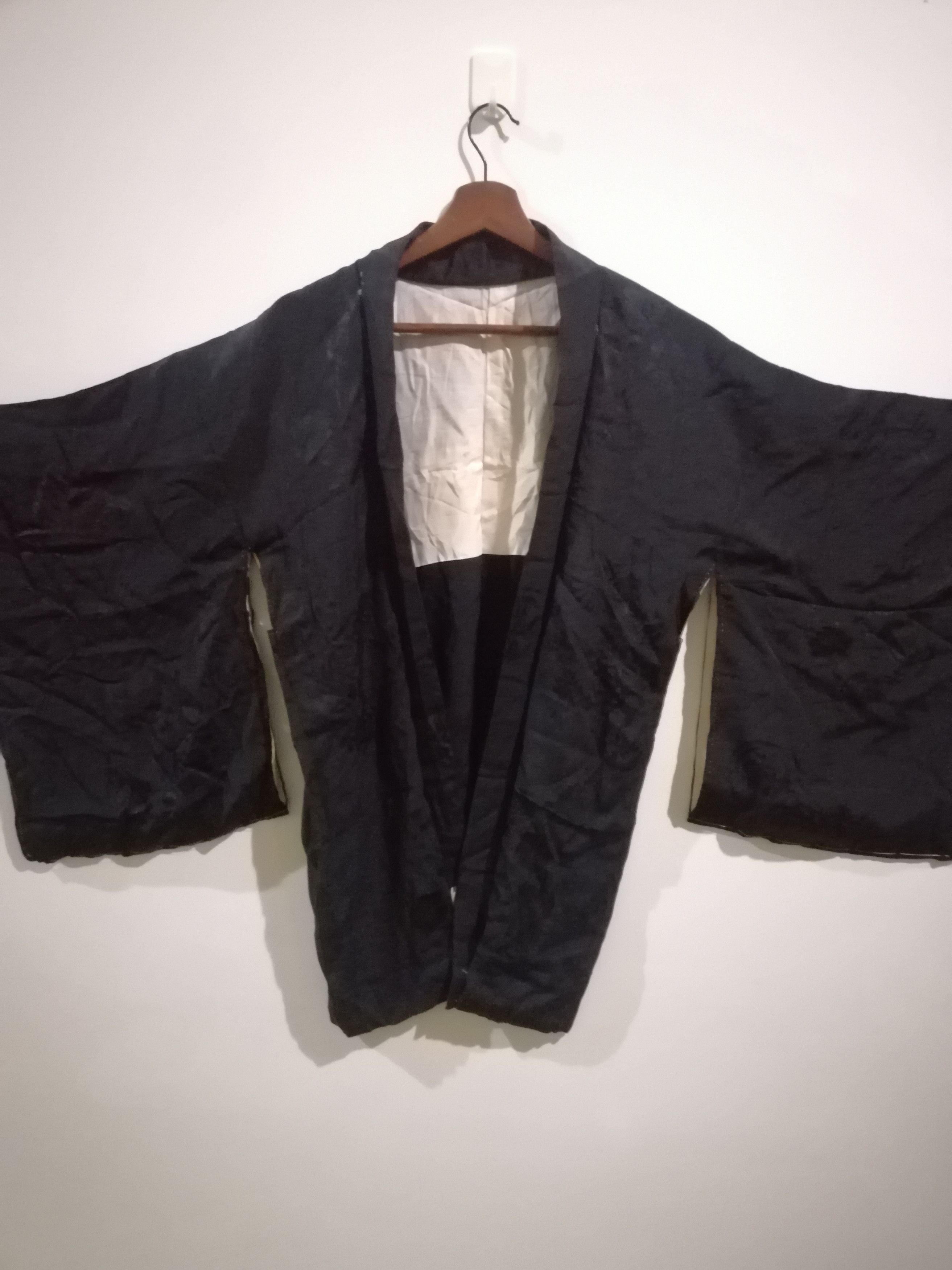 Japanese Brand Vintage kimono noragi haori hanten jinbei cardigan jacket K2 Size US L / EU 52-54 / 3 - 1 Thumbnail