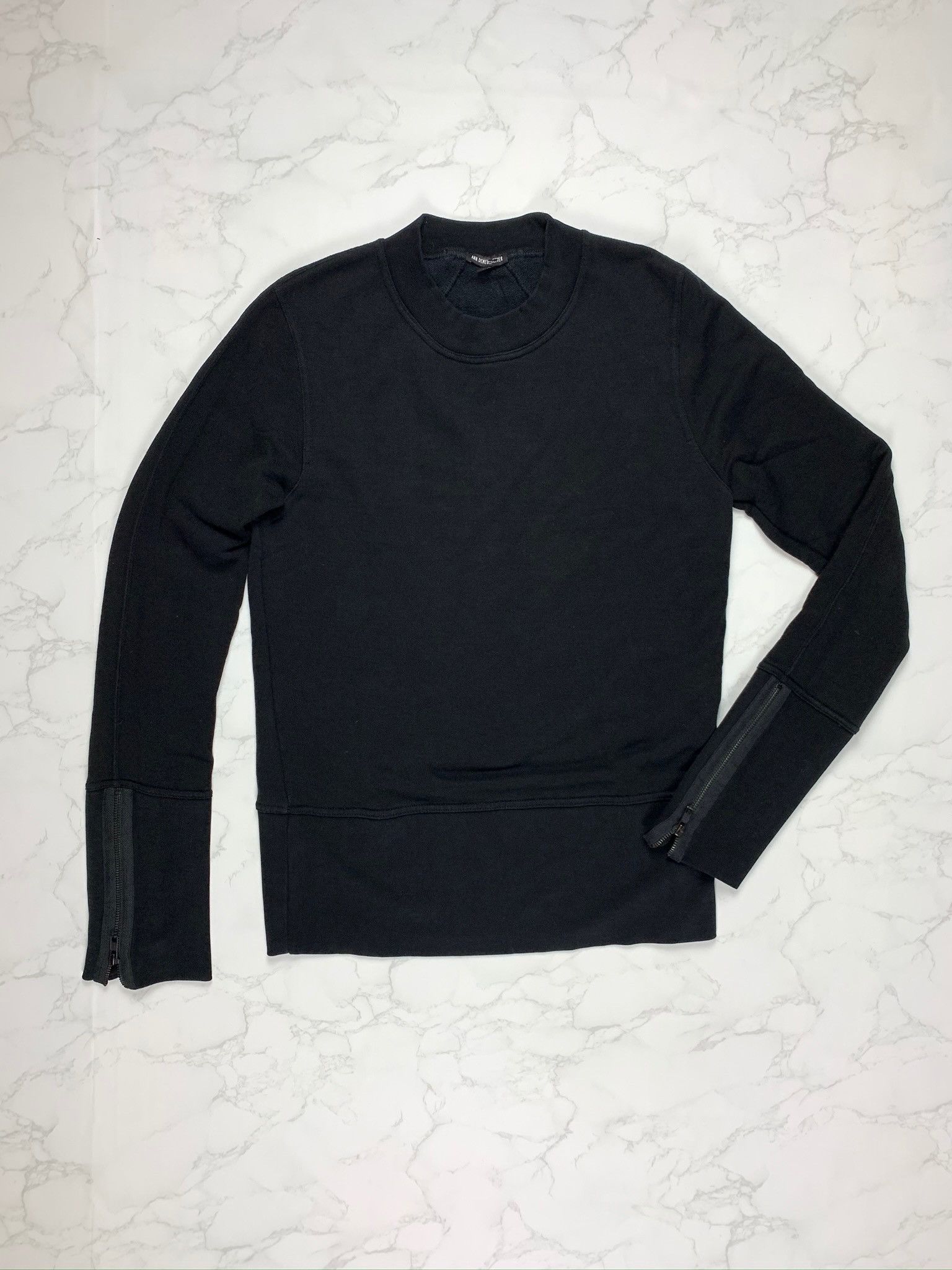 Ann Demeulemeester Ann Demeulemeester black zip sweatshirt Size US S / EU 44-46 / 1 - 1 Thumbnail