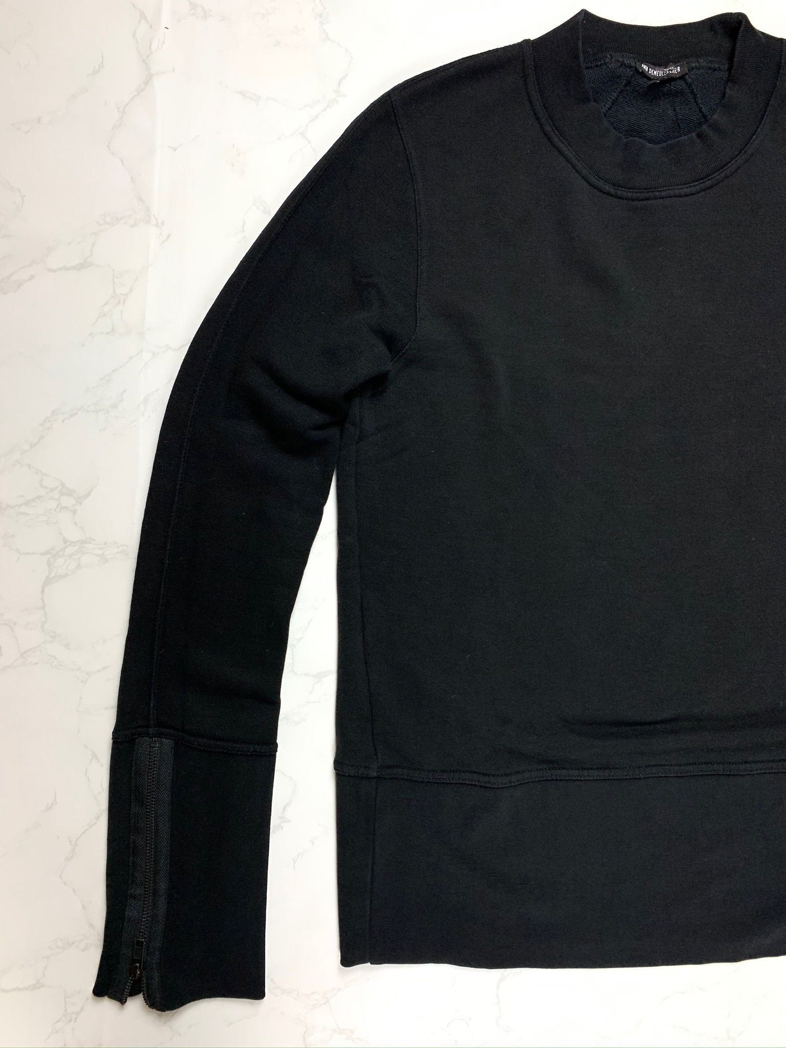 Ann Demeulemeester Ann Demeulemeester black zip sweatshirt Size US S / EU 44-46 / 1 - 2 Thumbnail