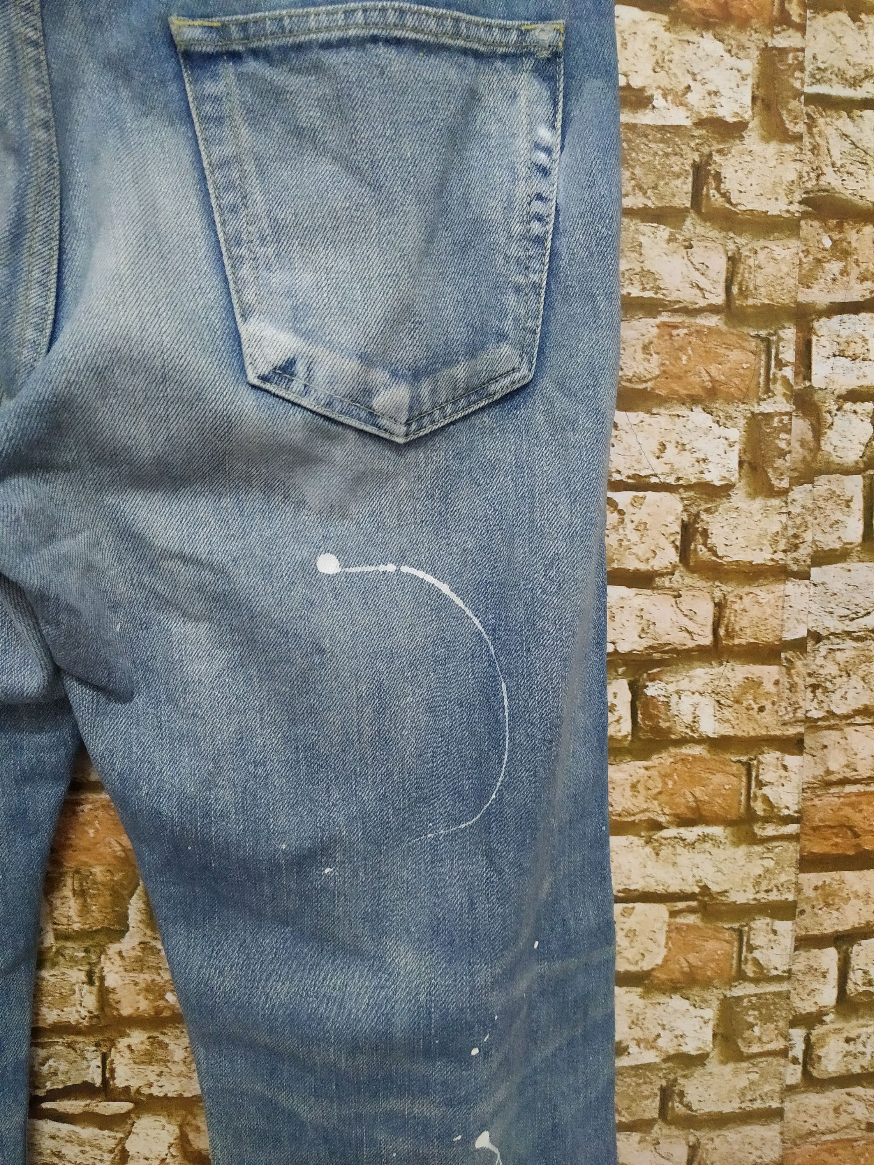 HYDROGEN HYDROGEN SKULL DENIM JAPAN (B642) Waist 34 Size US 34 / EU 50 - 6 Thumbnail