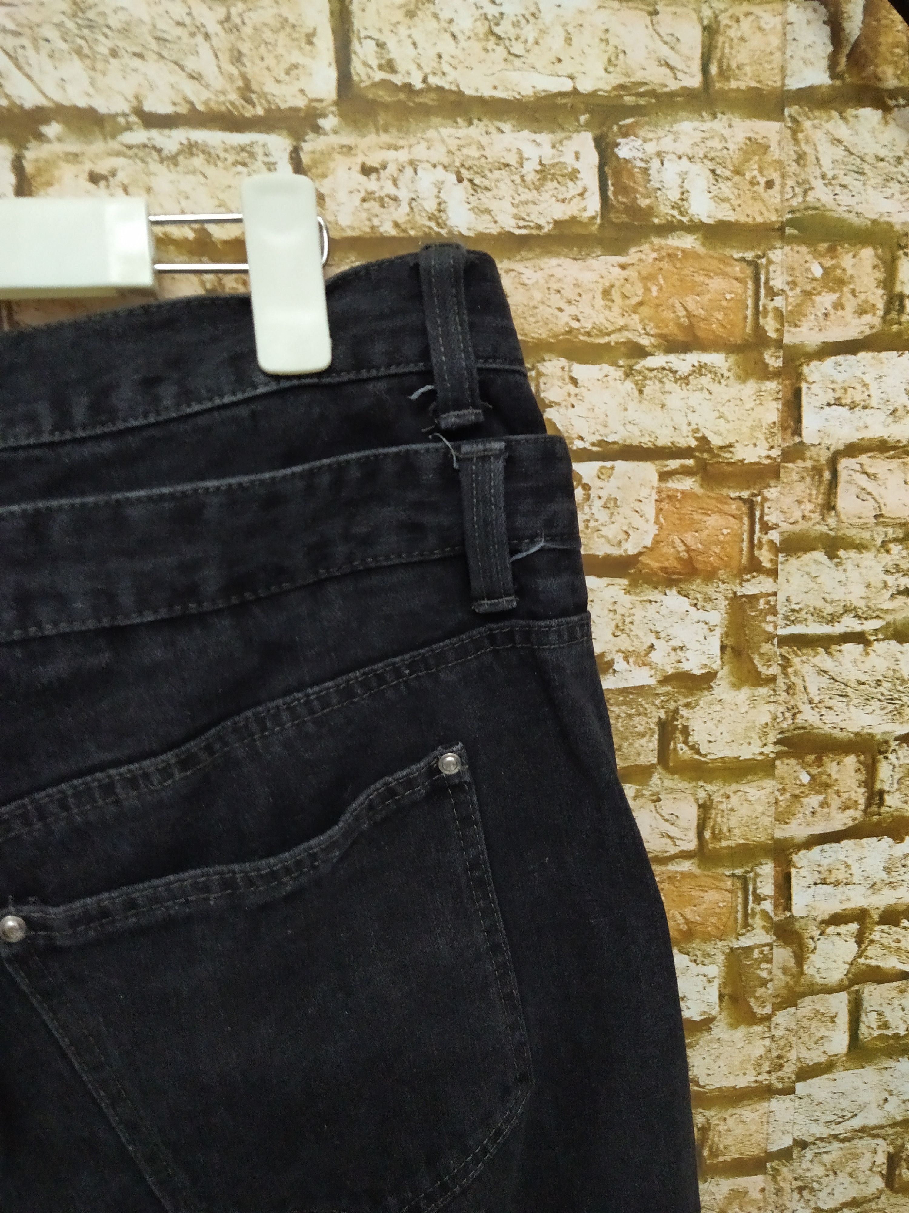 Japanese Brand SKULL PUNK POEMS JAPAN DENIM (B644) Waist 35 Size US 35 - 9 Thumbnail