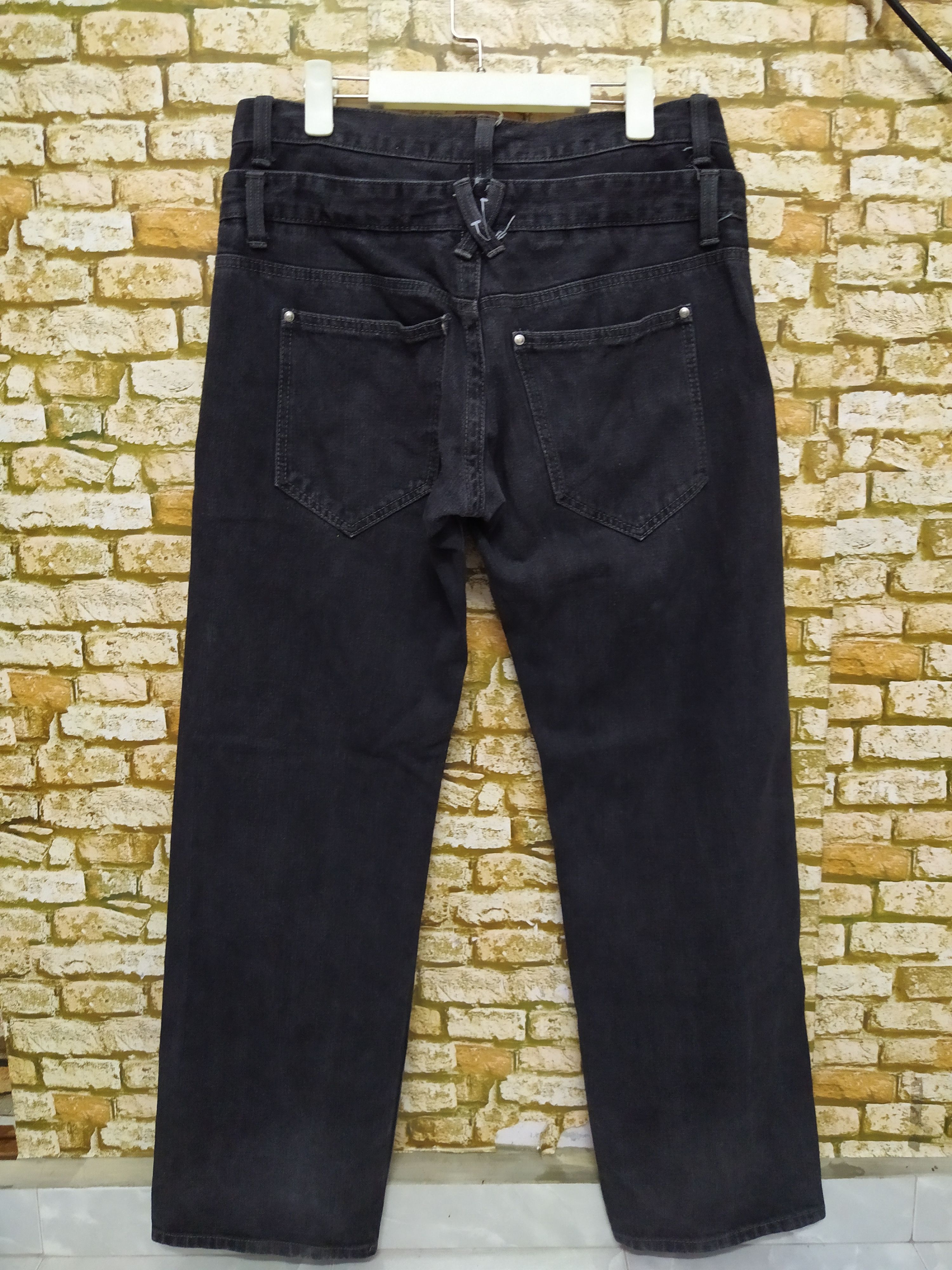 Japanese Brand SKULL PUNK POEMS JAPAN DENIM (B644) Waist 35 Size US 35 - 7 Thumbnail