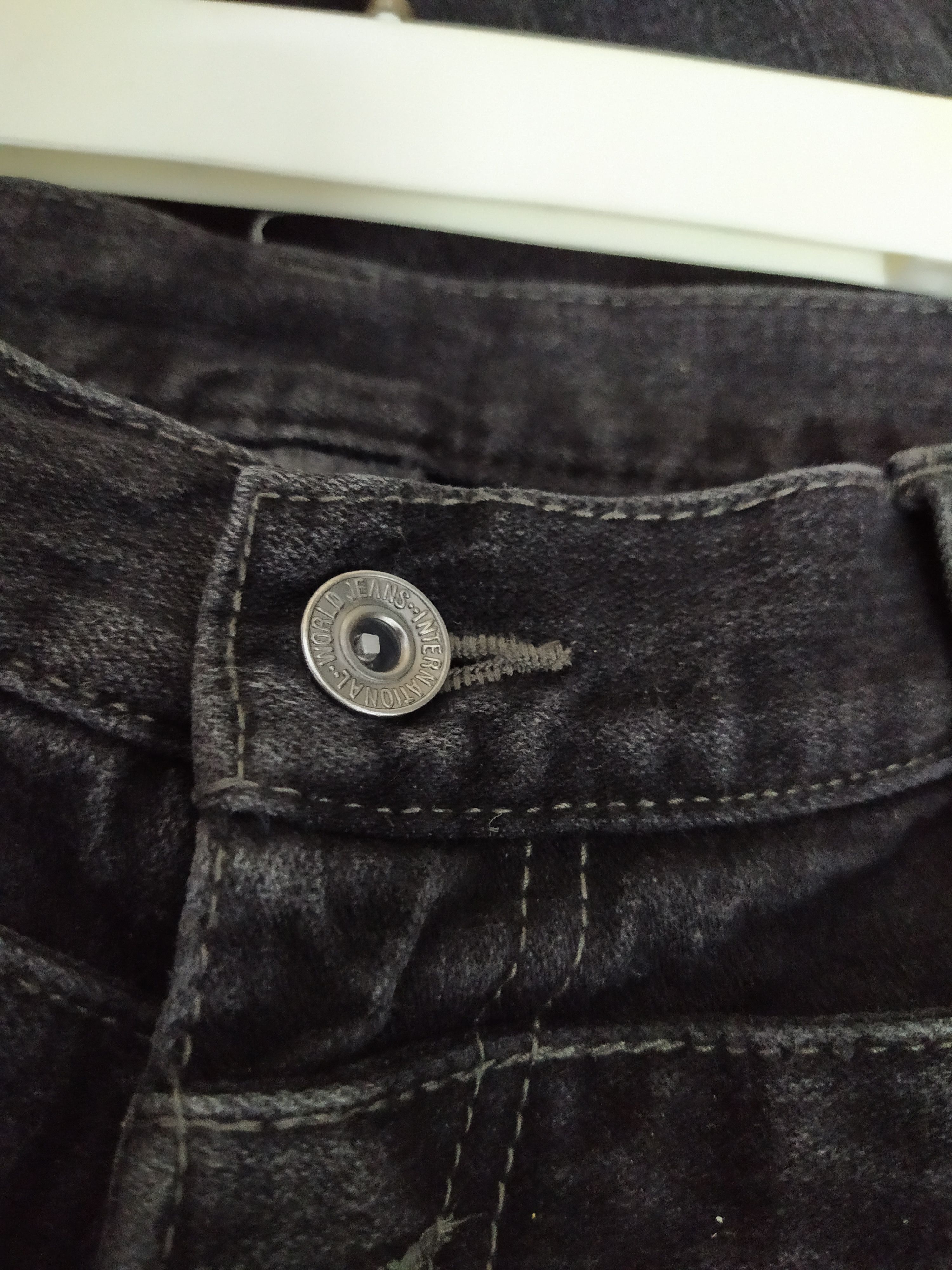 Japanese Brand SKULL PUNK POEMS JAPAN DENIM (B644) Waist 35 Size US 35 - 10 Thumbnail