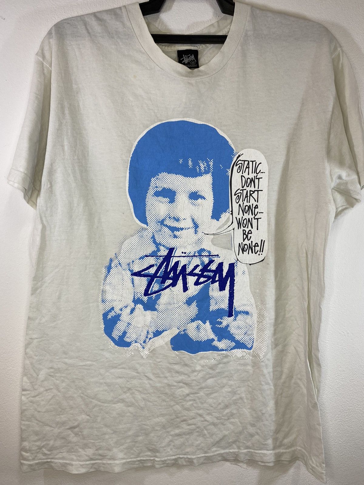 Streetwear × Stussy × Vintage Stussy Static Don't Start None