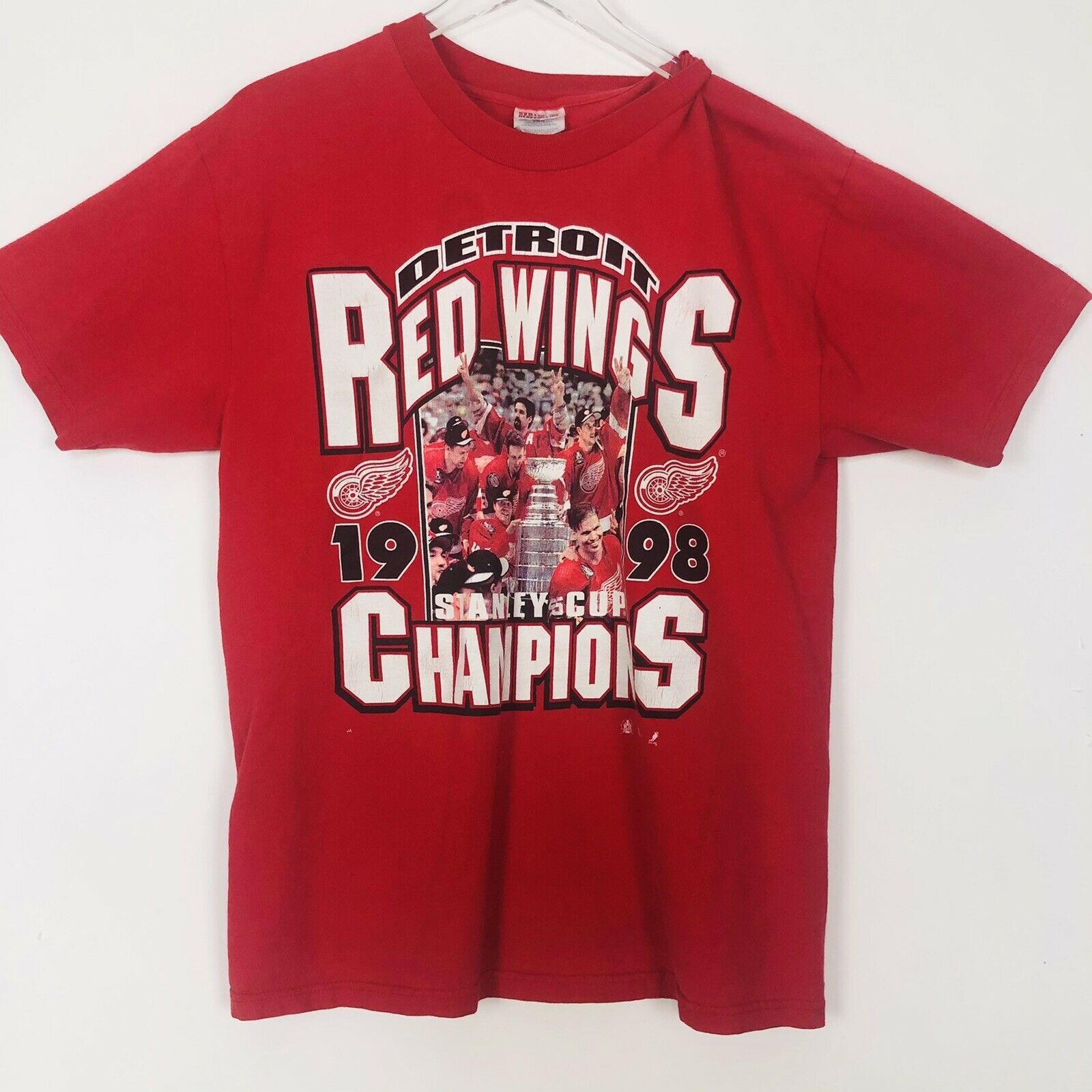 Hanes × NHL × Vintage Vintage 90s Detroit Red Wings 1998 Stanly Cup Finals L Size US L / EU 52-54 / 3 - 2 Thumbnail