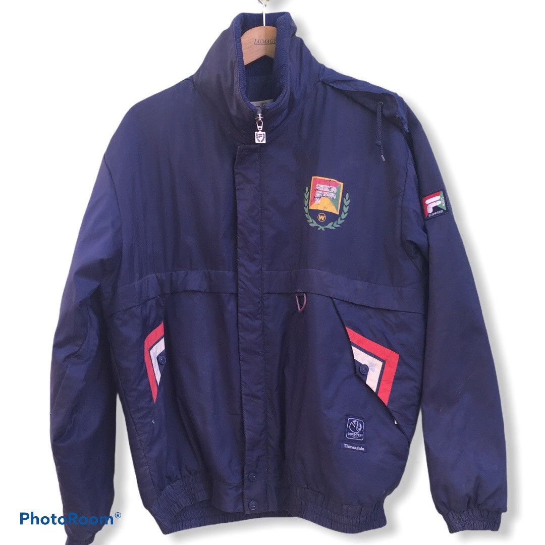 FILA - 未使用 美品 FILA PERTEX ANORAK 防水 M gore tex Vintage 80's FILA Italia Logo GORE-TEX Laminat Waterproof