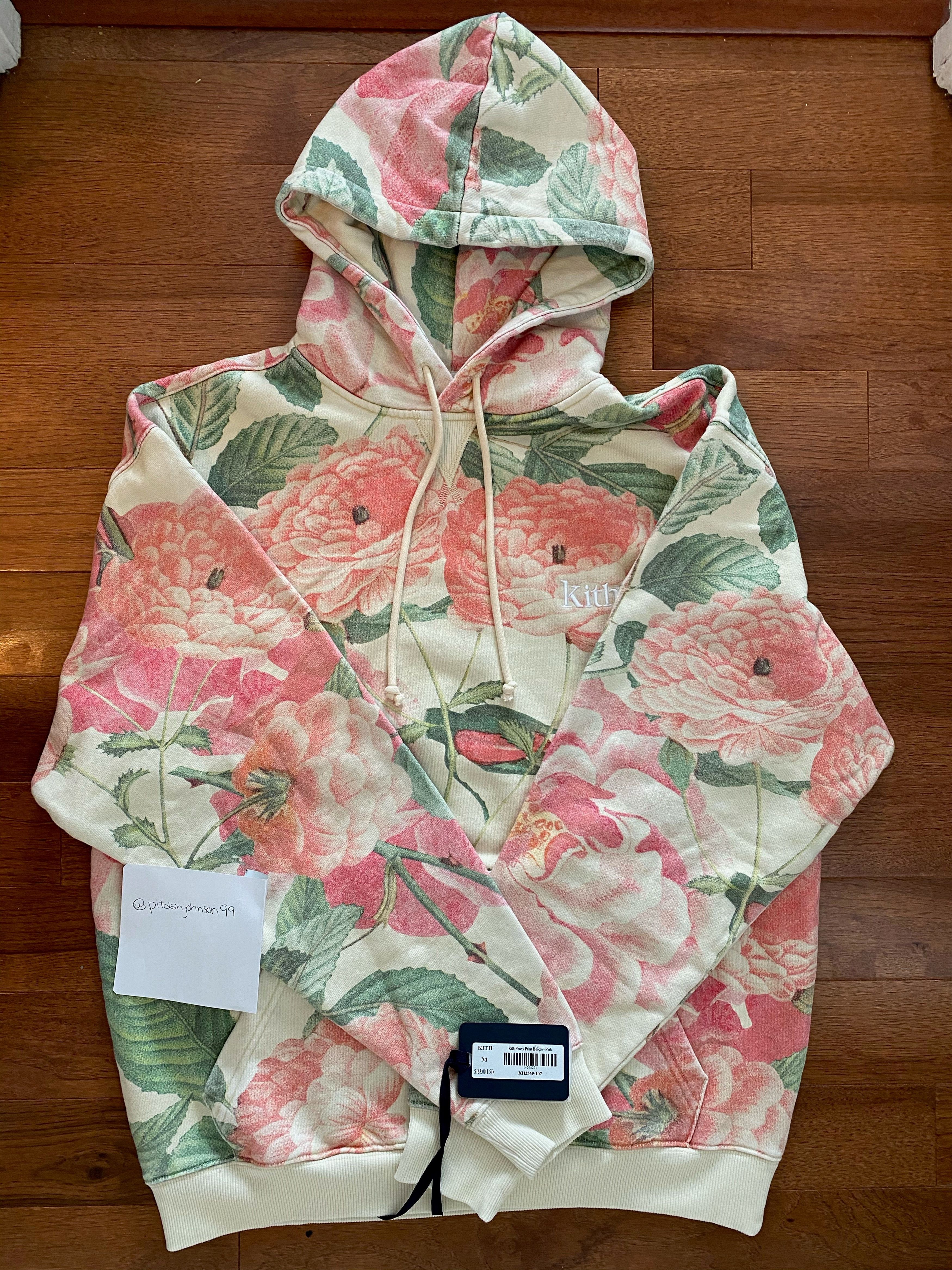 Kith Kith Peony Print Hoodie Grailed