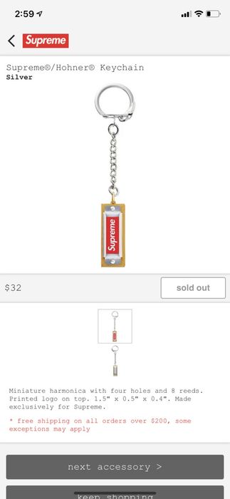 Supreme Supreme Hohner Keychain | Grailed