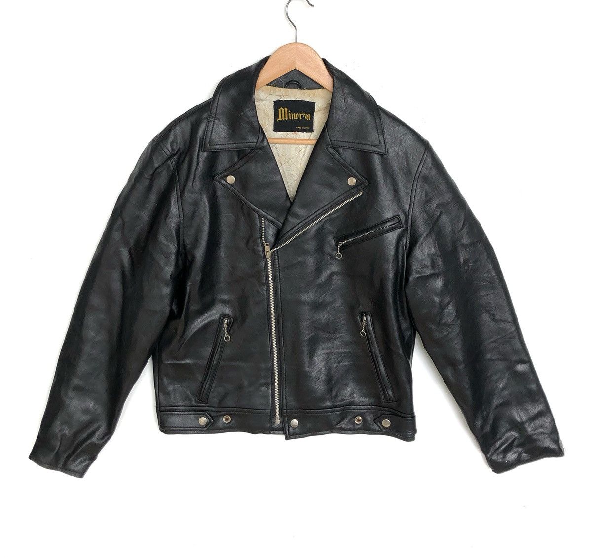 Vintage Made in Japan Minerva Japan Bikers Jacket
