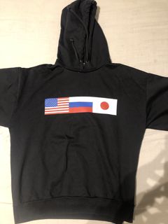 Gosha rubchinskiy flag on sale hoodie