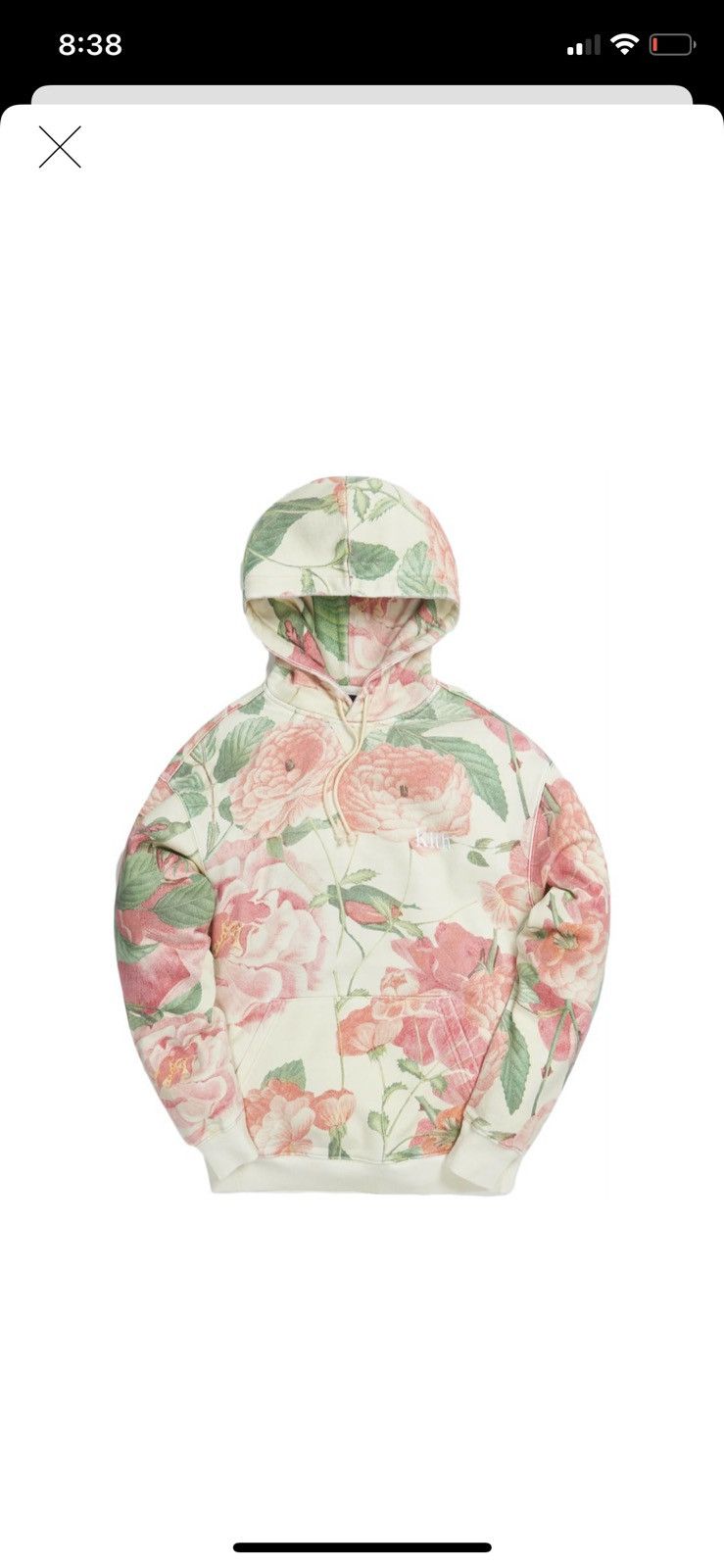 Kith shops Peony Print hoodie