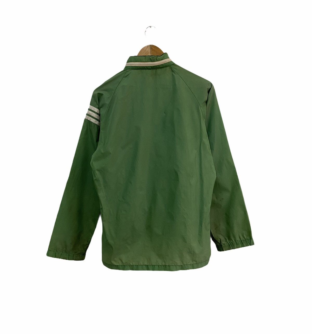 Adidas Vintage Adidas Japan Rare Green Windbreaker Jacket Size US S / EU 44-46 / 1 - 9 Thumbnail