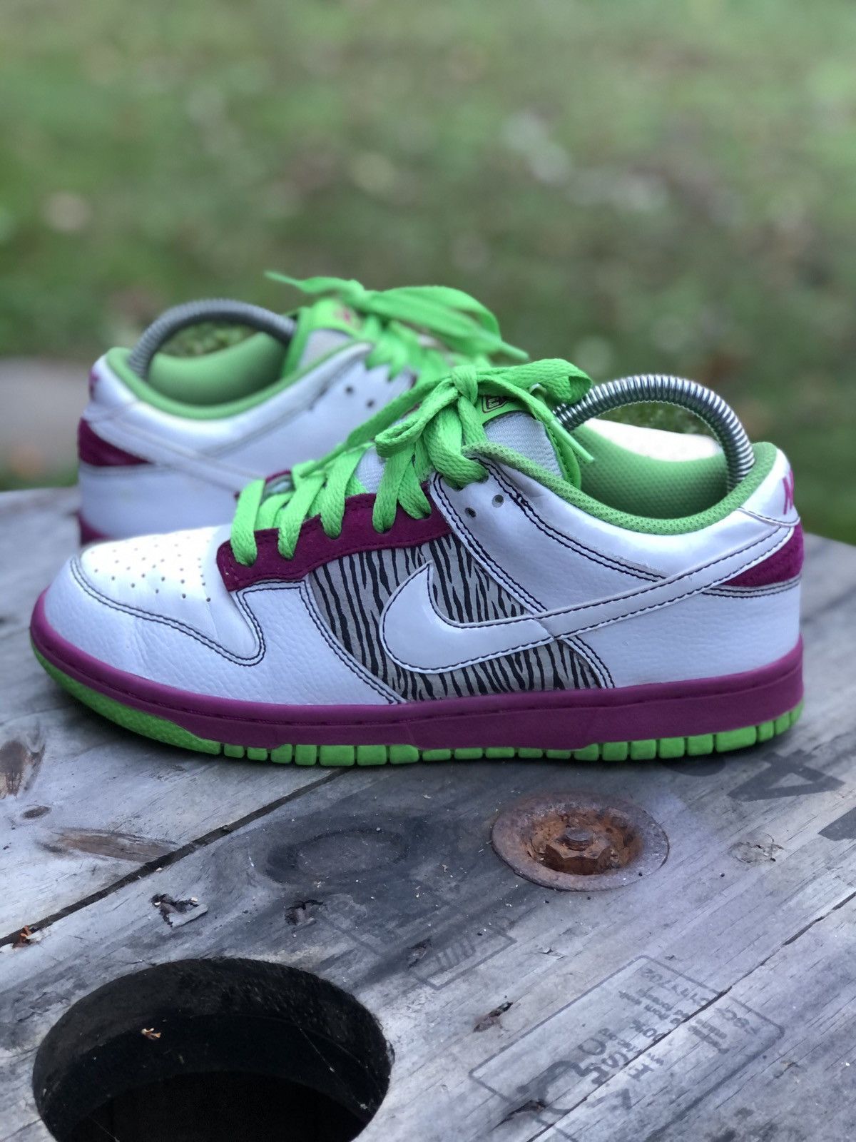 Nike × Vintage W Vintage 2009 Nike Dunk 6.0 Rave Pink Zebra 