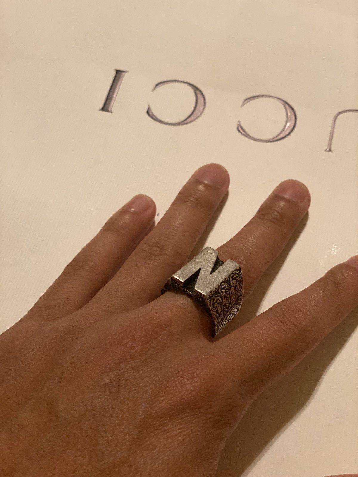 Gucci Gucci Letter ‘N’ Ring Size ONE SIZE - 2 Thumbnail