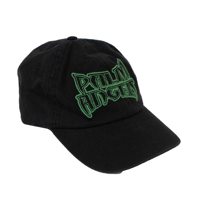 Palm Angels Black Cotton 'Metal Logo' Baseball Cap Hat | Grailed