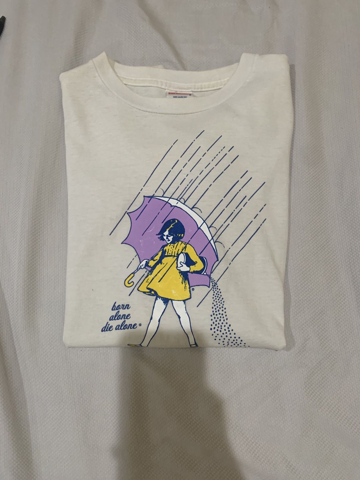 Supreme Supreme Morton Salt Tee White Born Alone Die Alone Grailed