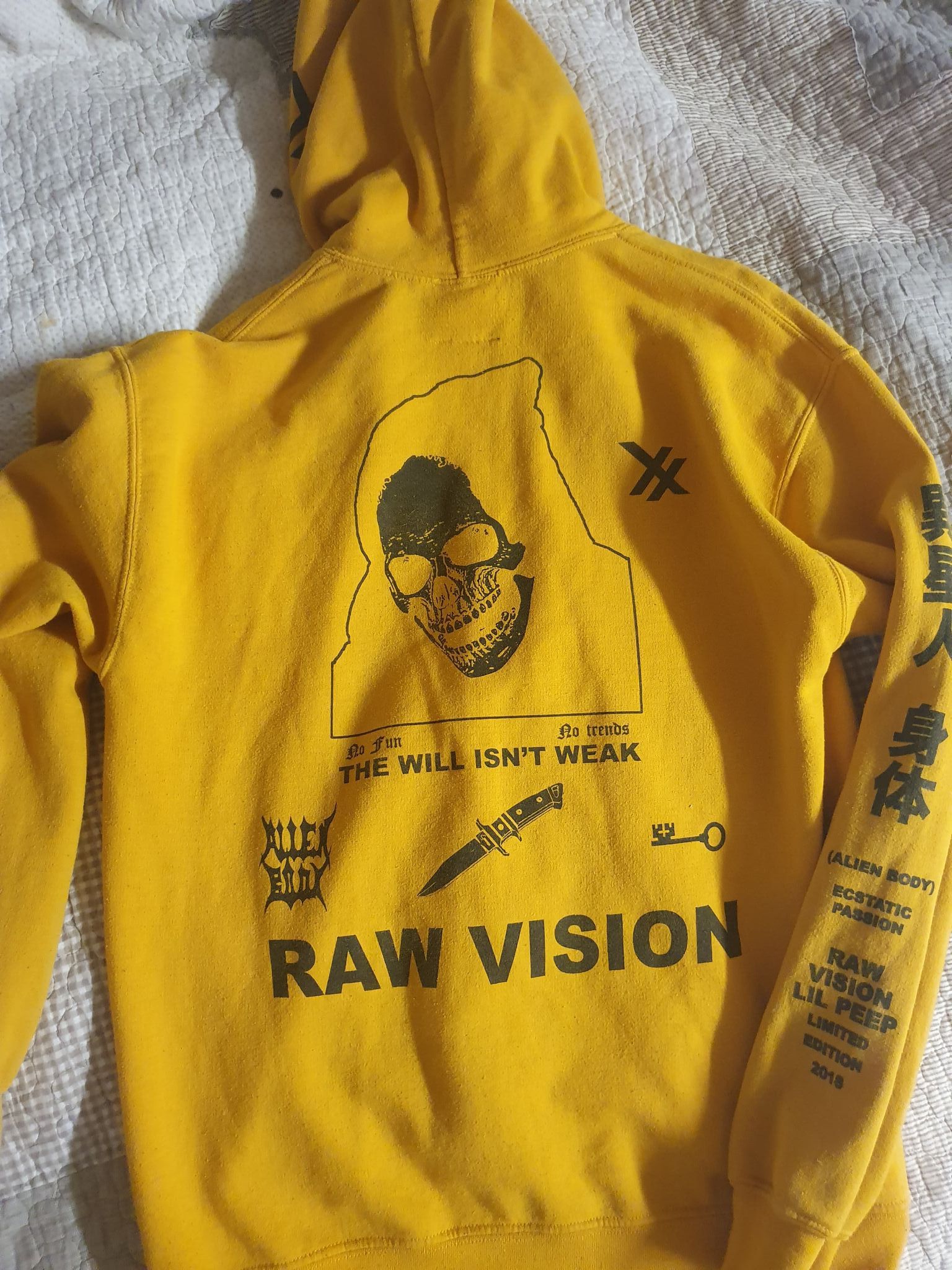 Alien body raw vision hoodie sale