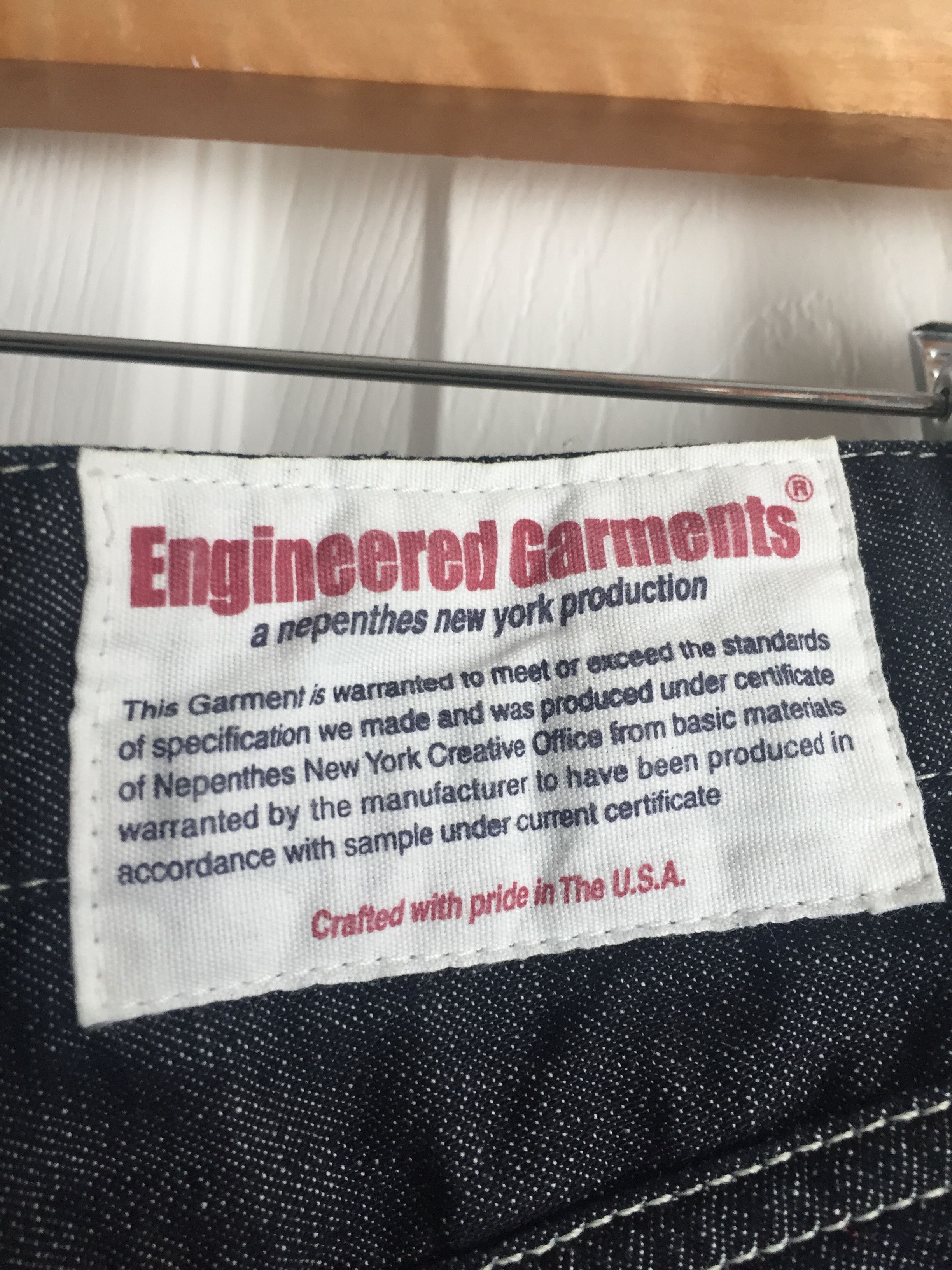 Engineered Garments Straight Thin Denim Size US 34 / EU 50 - 4 Thumbnail