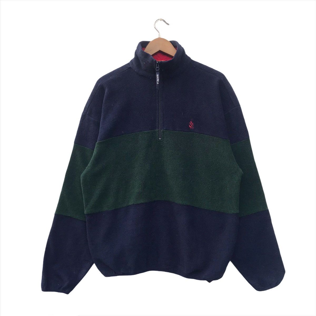 Nautica × Vintage Nautica Fleece Hafl Zipper Size US M / EU 48-50 / 2 - 1 Thumbnail