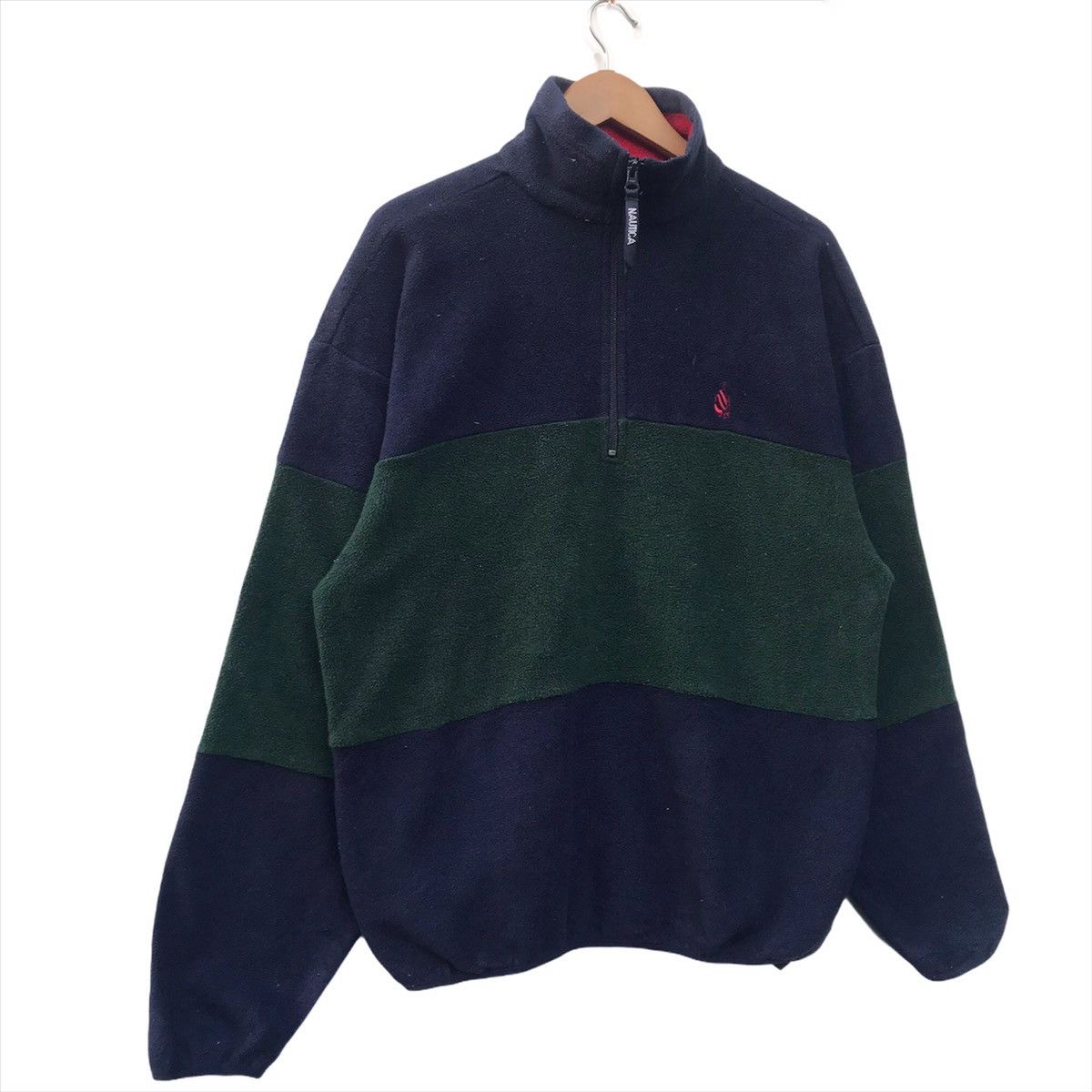 Nautica × Vintage Nautica Fleece Hafl Zipper Size US M / EU 48-50 / 2 - 3 Thumbnail