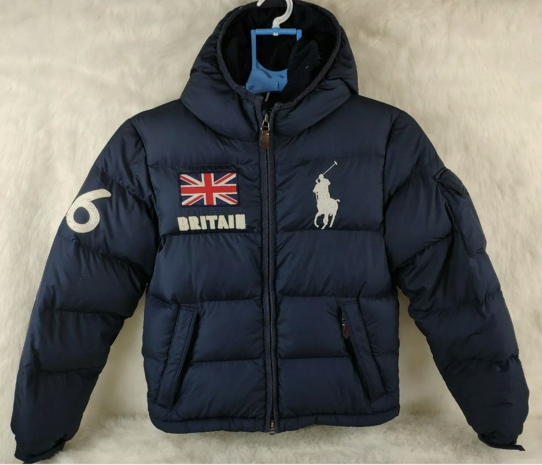 Polo Ralph Lauren RALPH LAUREN Hooded Down Jacket UNION JACK BRITAIN BIG PONY Grailed