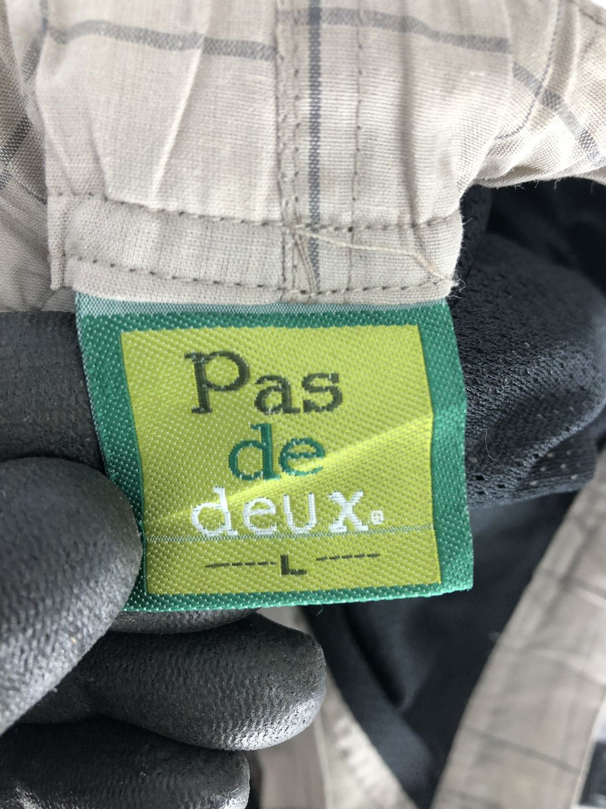 Japanese Brand PAS DE DEUX PLAID CARGO SWEATPANTS [#83] Size US 32 / EU 48 - 14 Thumbnail