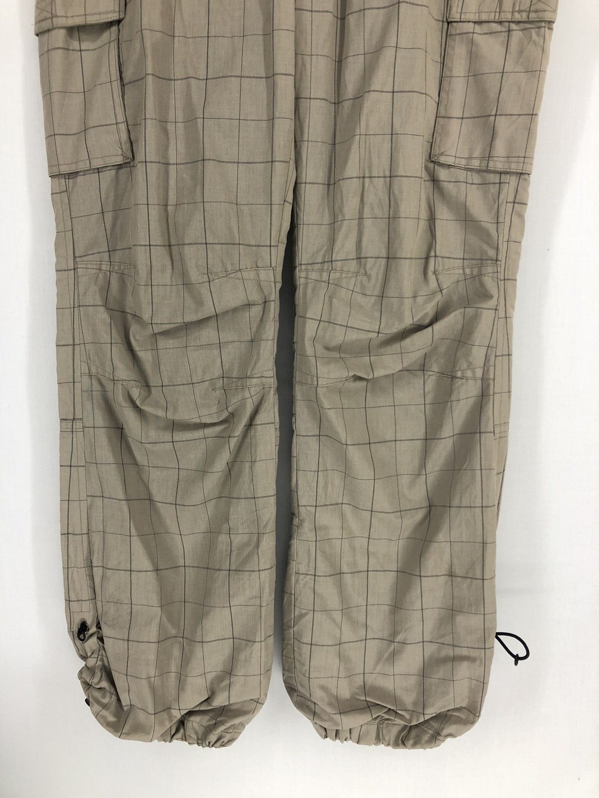 Japanese Brand PAS DE DEUX PLAID CARGO SWEATPANTS [#83] Size US 32 / EU 48 - 5 Thumbnail