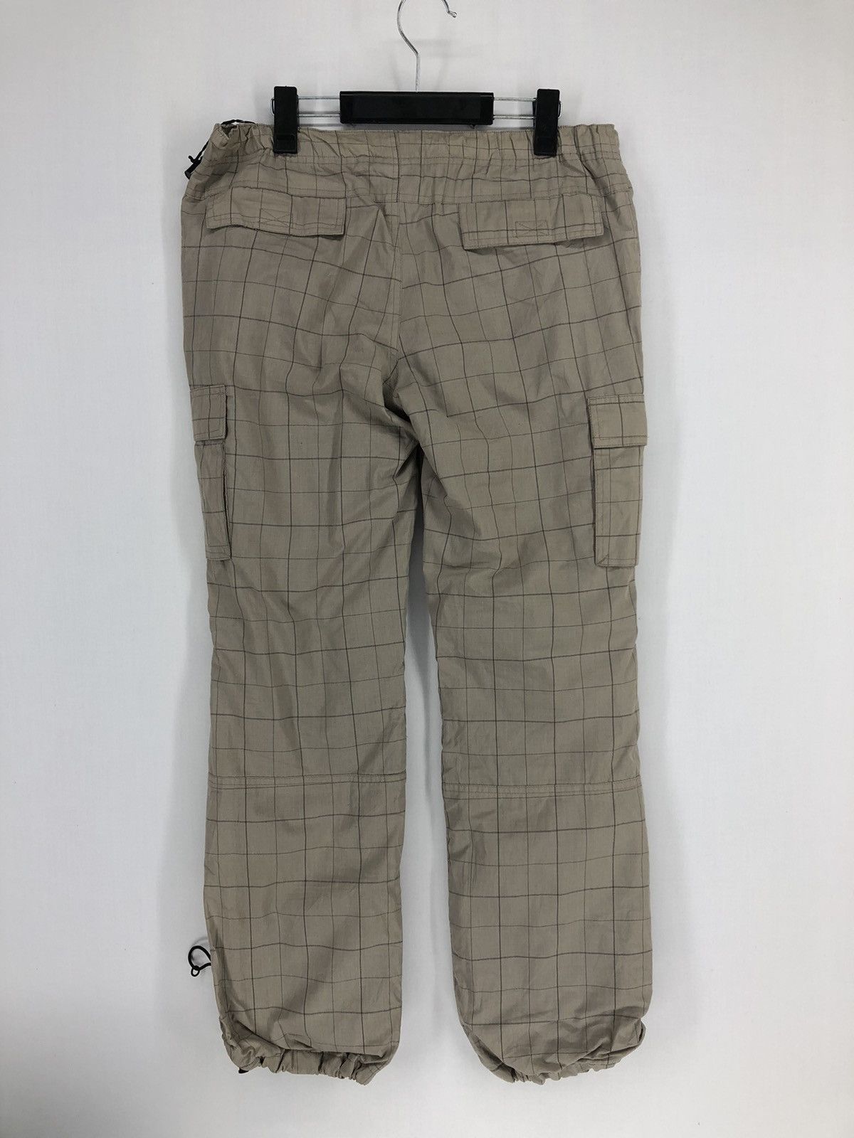 Japanese Brand PAS DE DEUX PLAID CARGO SWEATPANTS [#83] Size US 32 / EU 48 - 2 Thumbnail