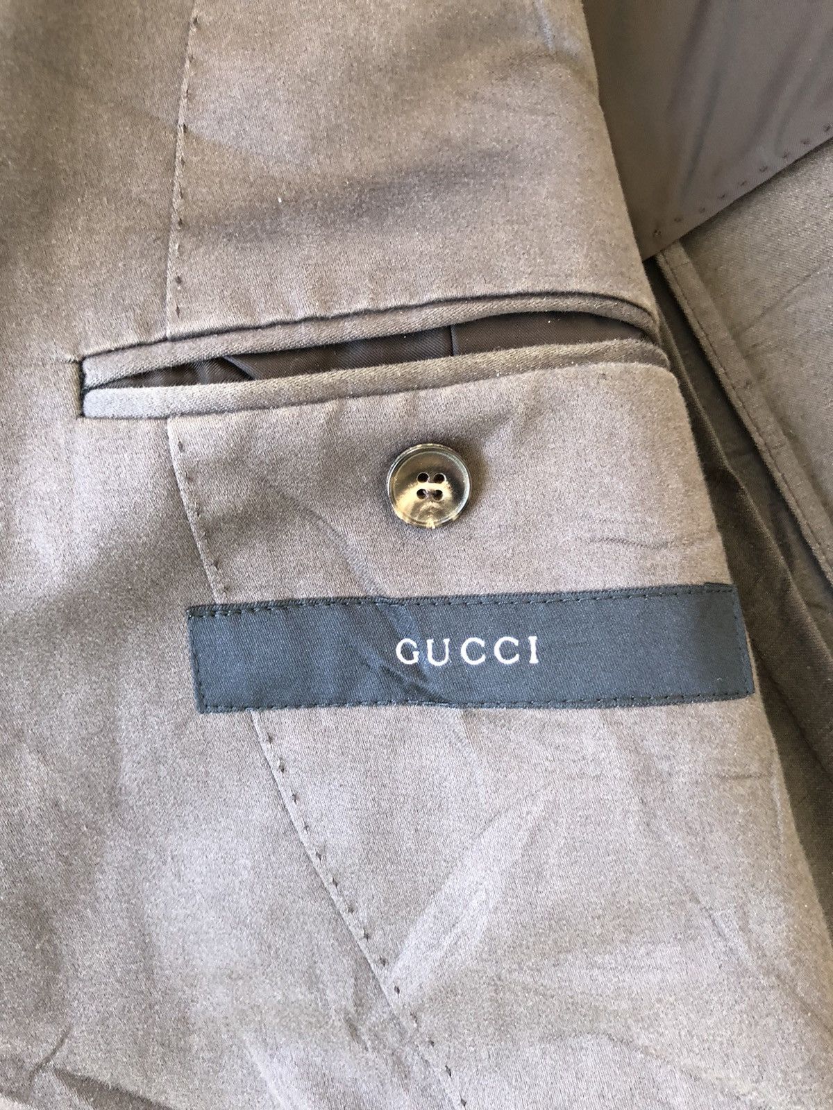 Tom Ford Vintage Gucci Tom Ford Moleskin Two Button Blazer/Jacket Size 46R - 8 Thumbnail